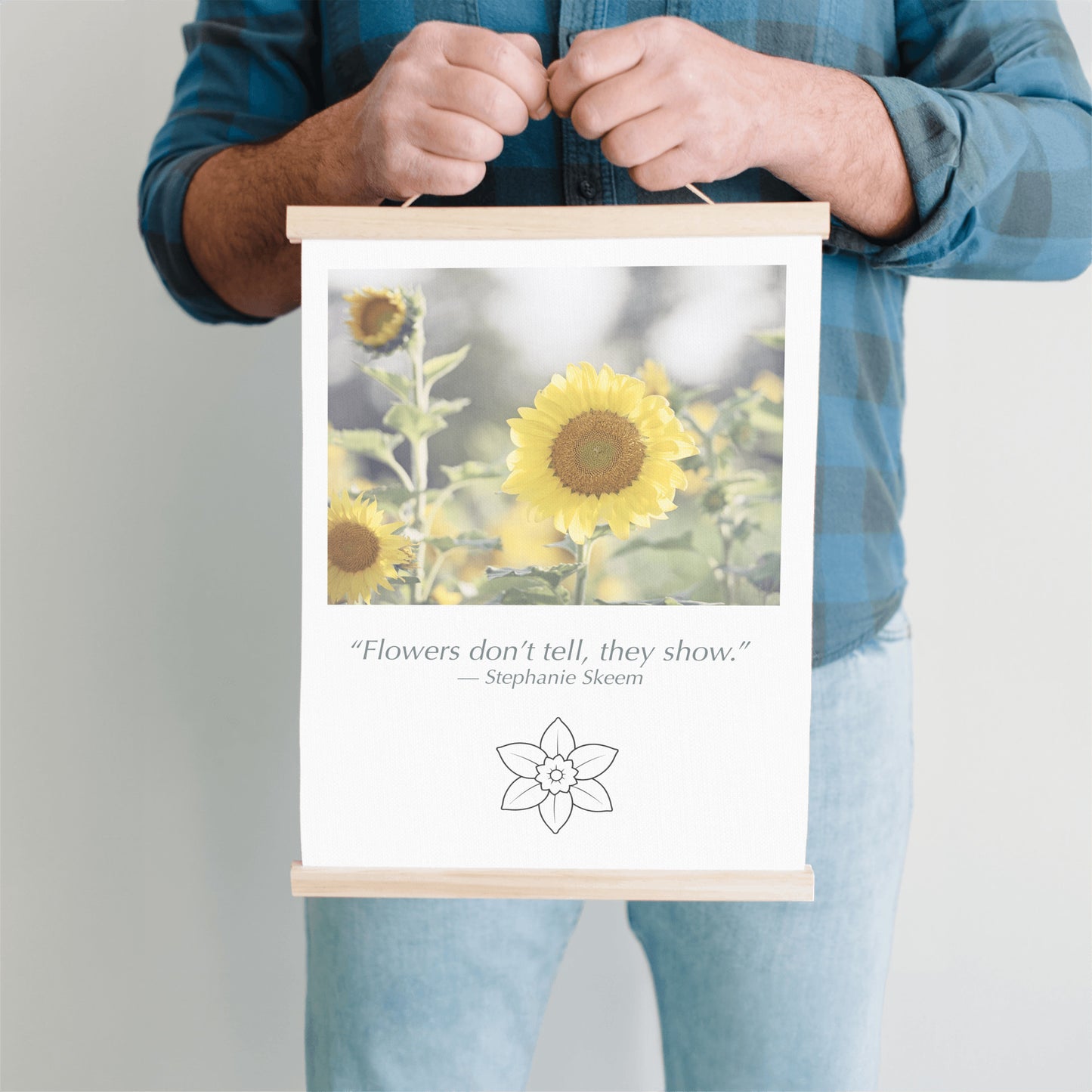 Sunflower Yellow, Flower Hanging Canvas
