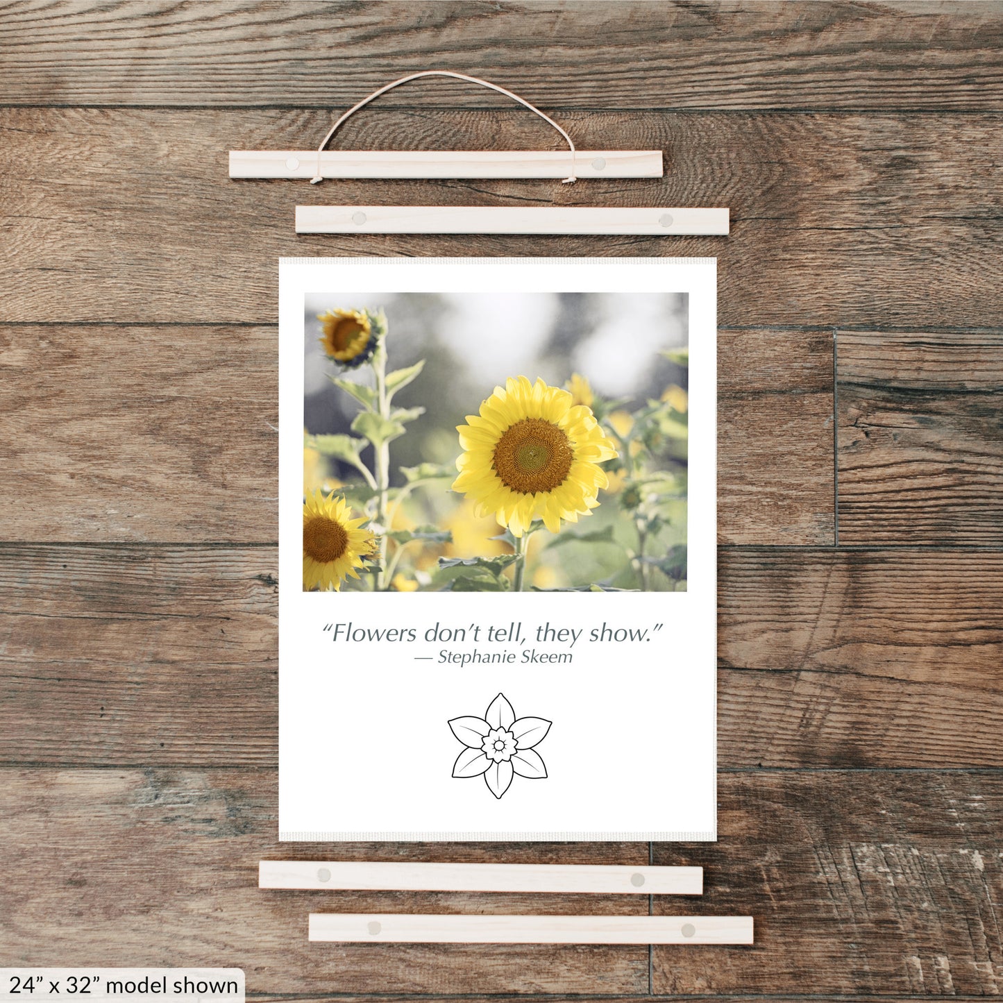 Sunflower Yellow, Flower Hanging Canvas