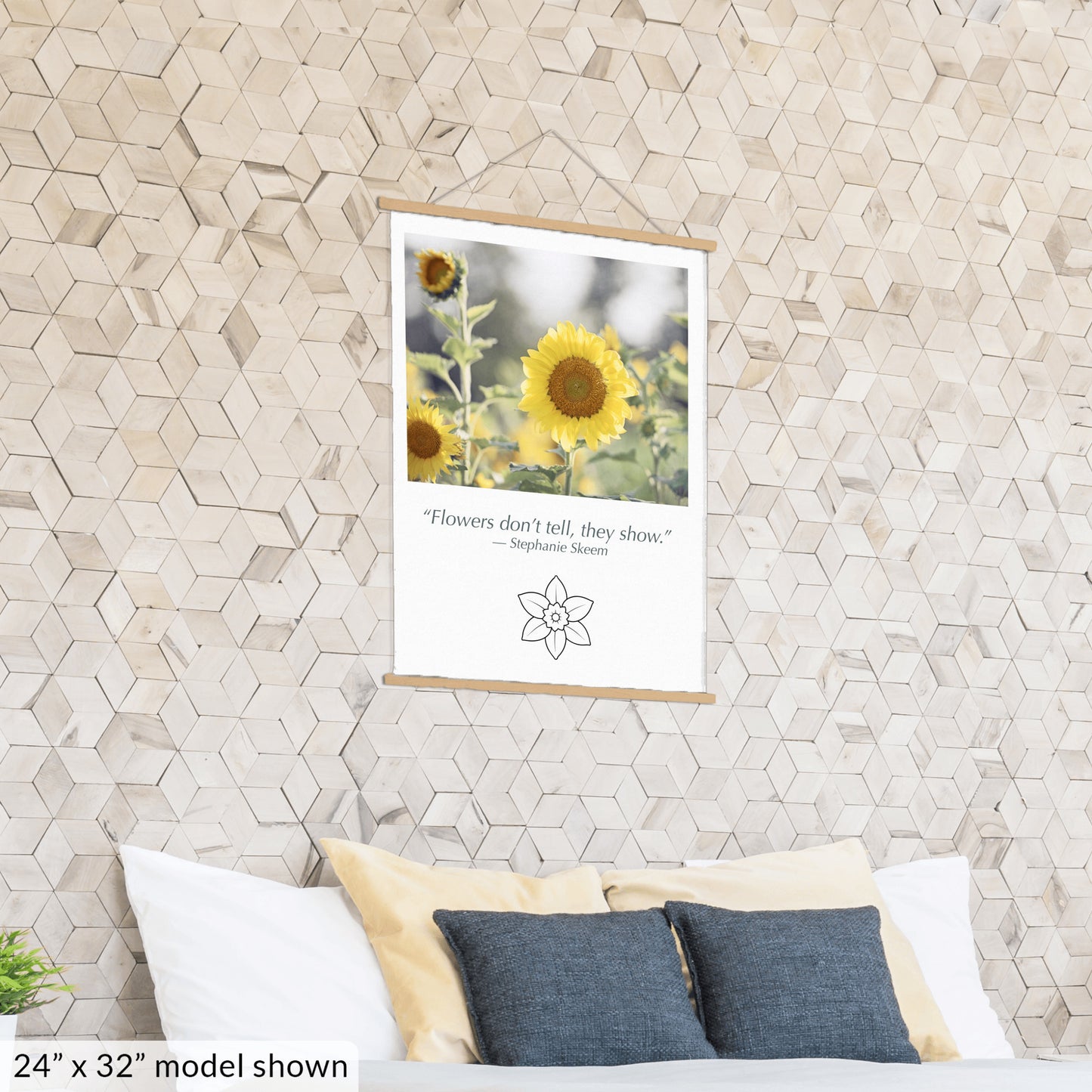 Sunflower Yellow, Flower Hanging Canvas