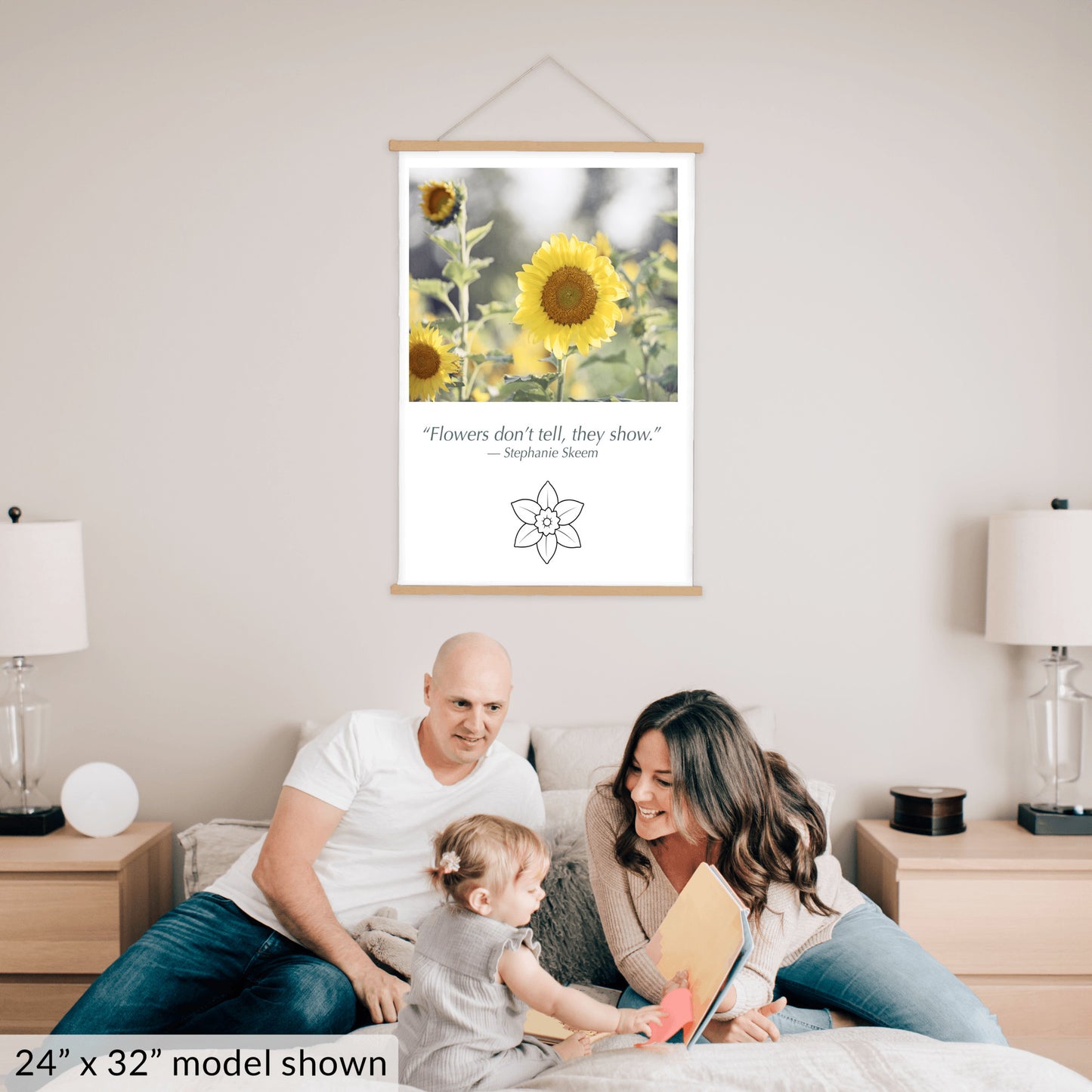 Sunflower Yellow, Flower Hanging Canvas
