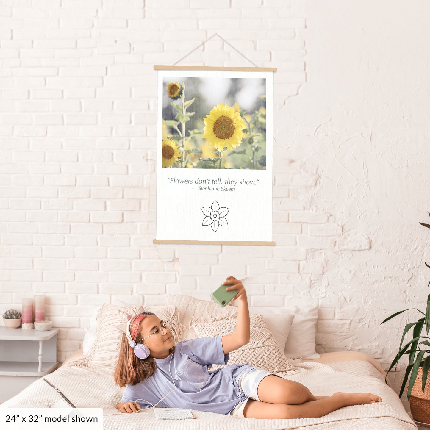 Sunflower Yellow, Flower Hanging Canvas