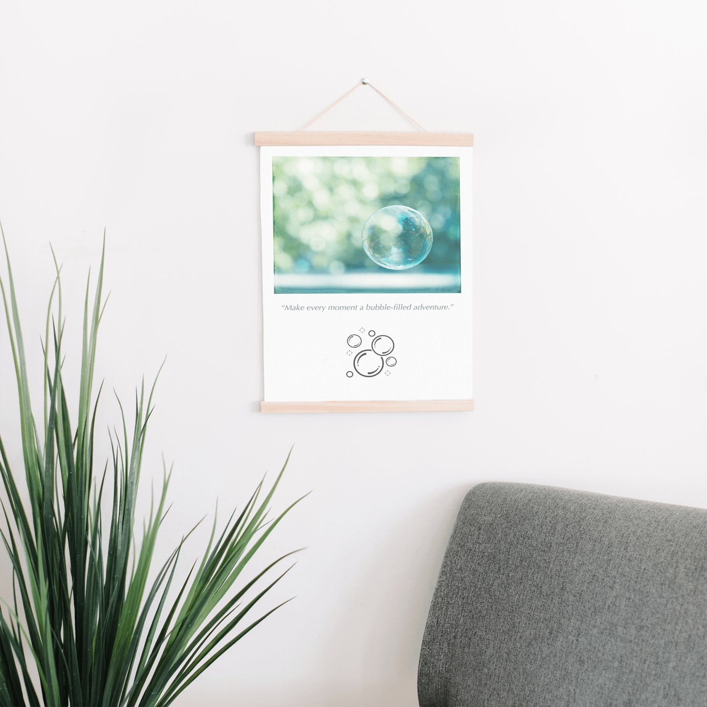 Bubble Wall Art, Bathroom Hanging Canvas