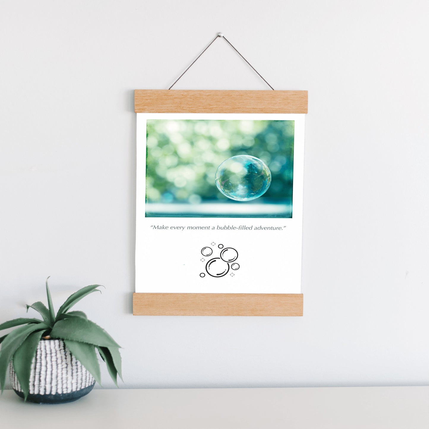 Bubble Wall Art, Bathroom Hanging Canvas
