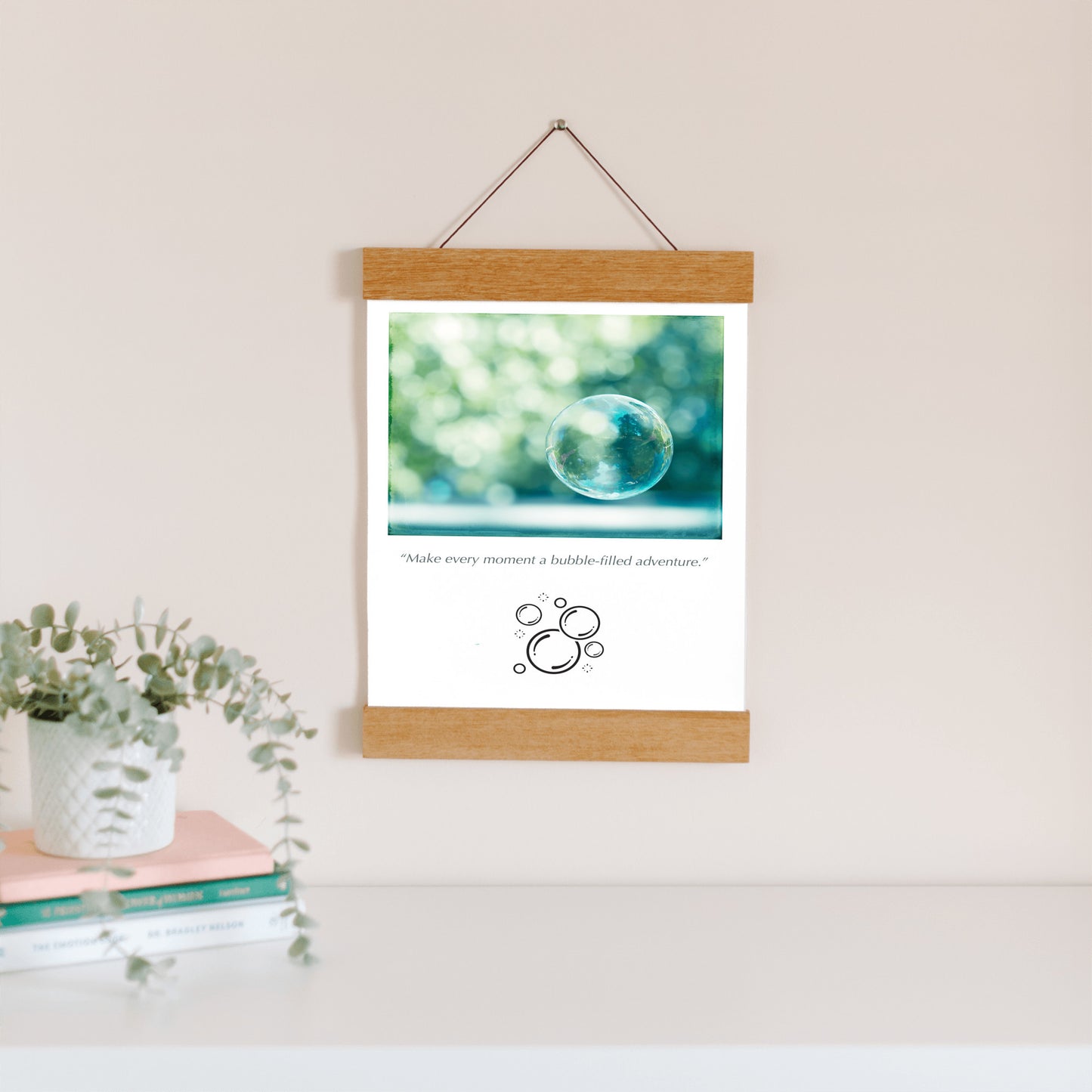 Bubble Wall Art, Bathroom Hanging Canvas