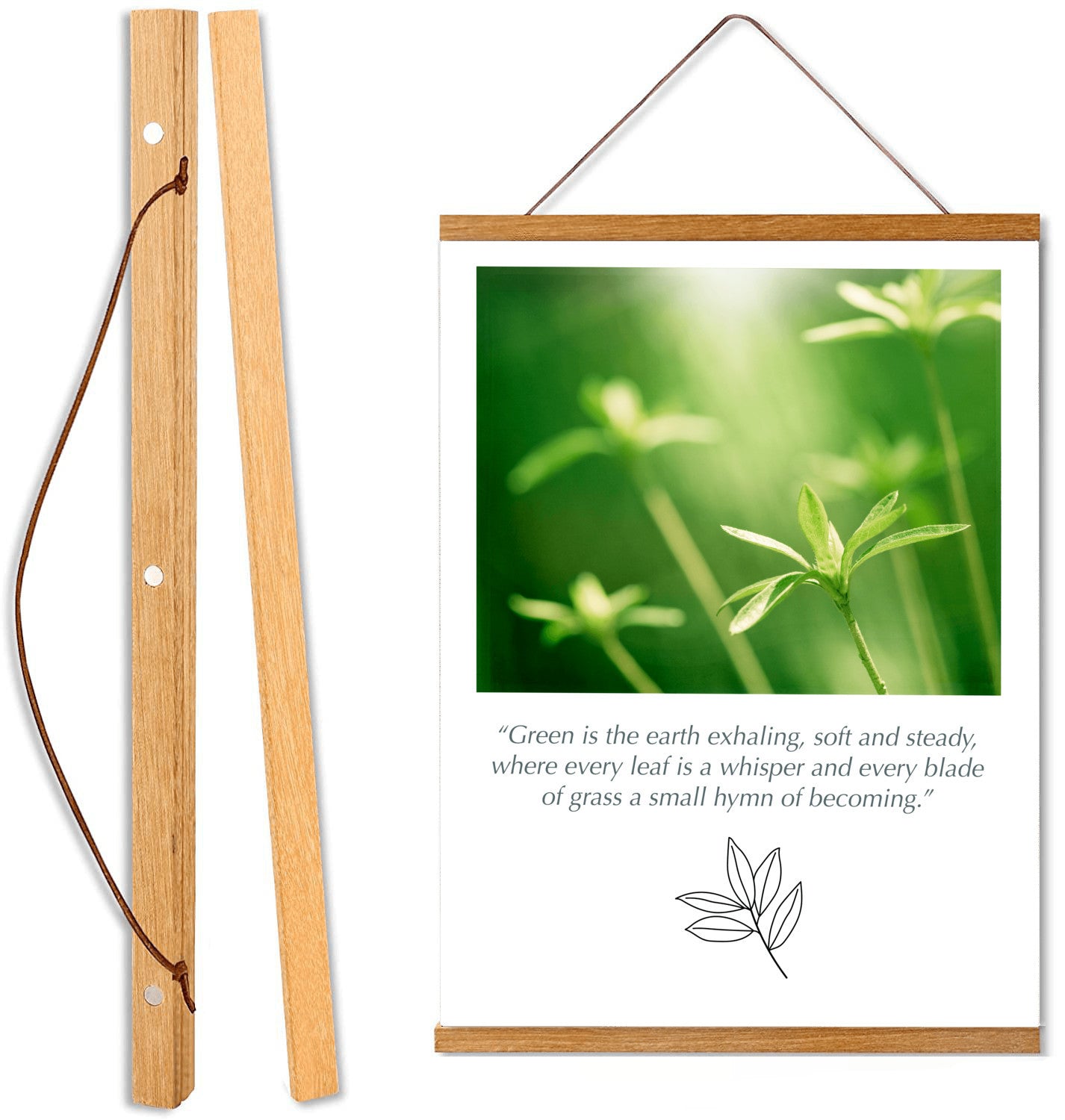 Green Nature Hanging Canvas