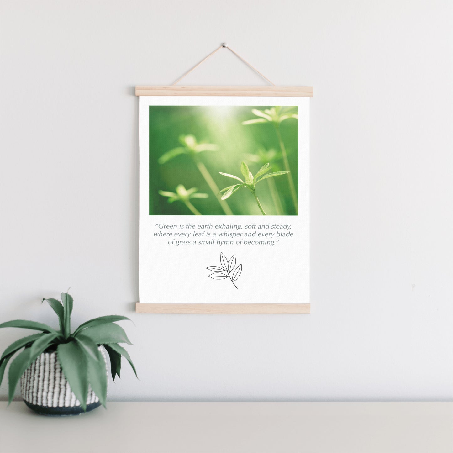 Green Nature Hanging Canvas