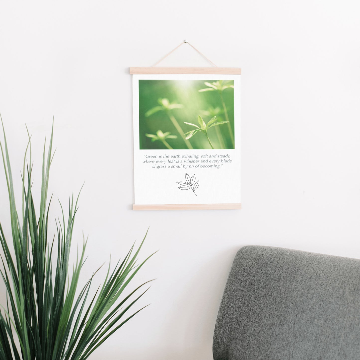 Green Nature Hanging Canvas