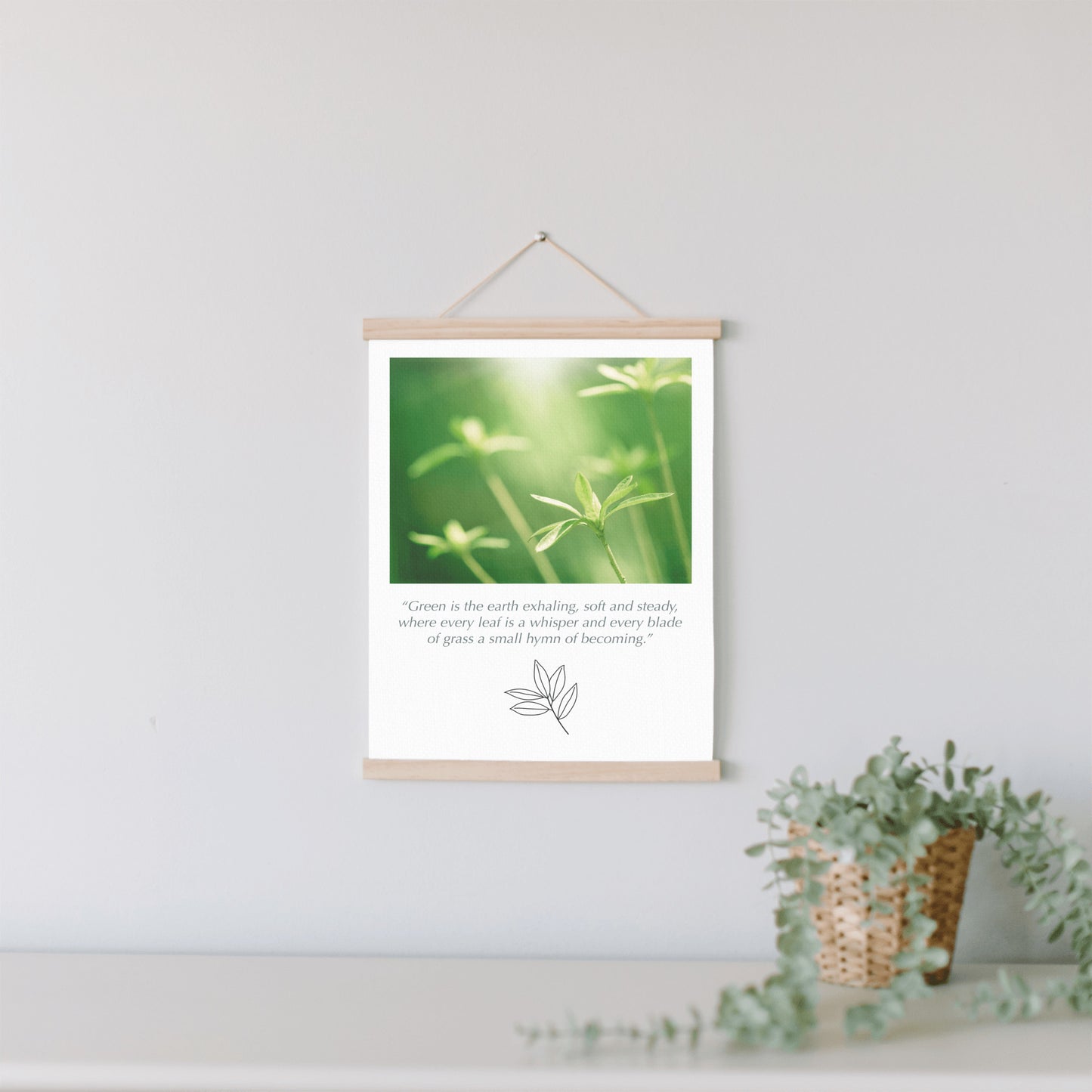 Green Nature Hanging Canvas