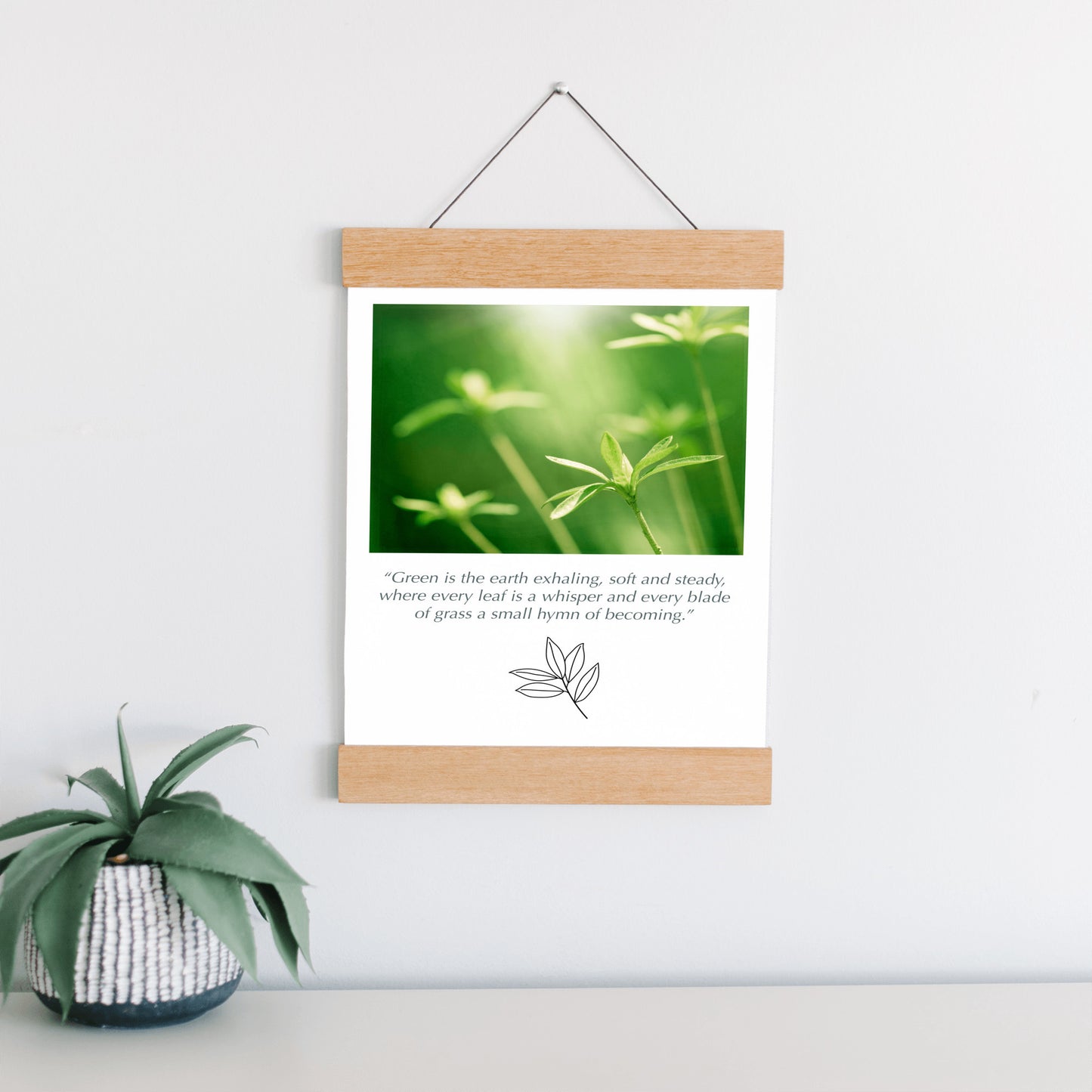 Green Nature Hanging Canvas