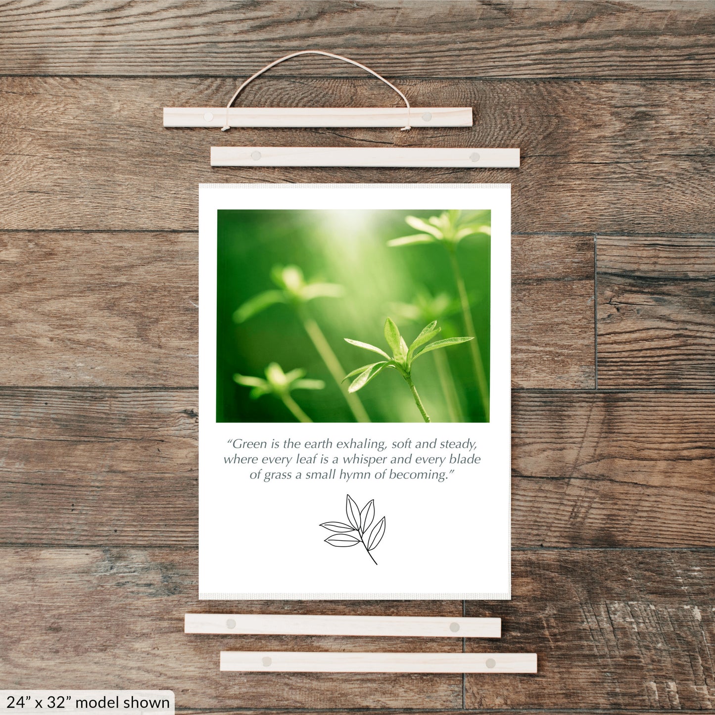 Green Nature Hanging Canvas
