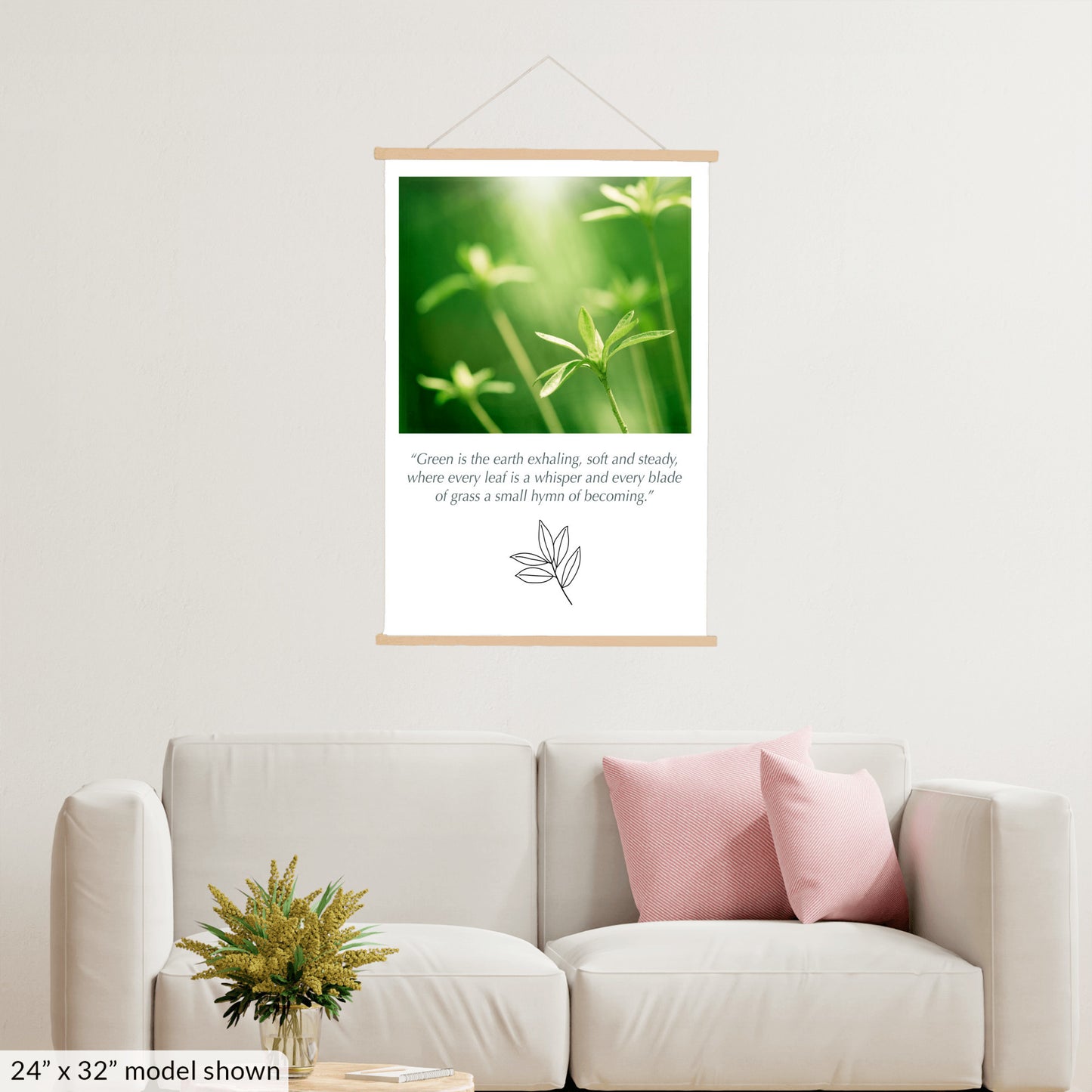 Green Nature Hanging Canvas