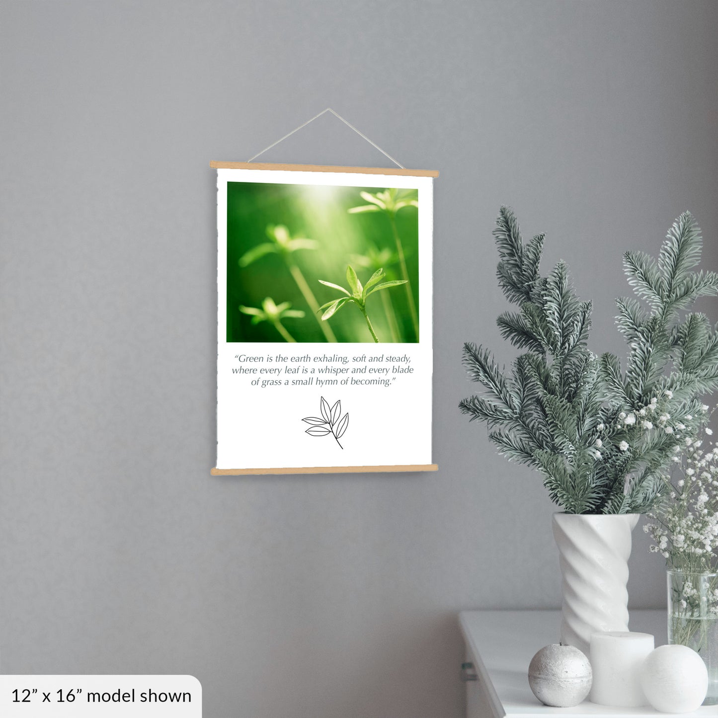 Green Nature Hanging Canvas