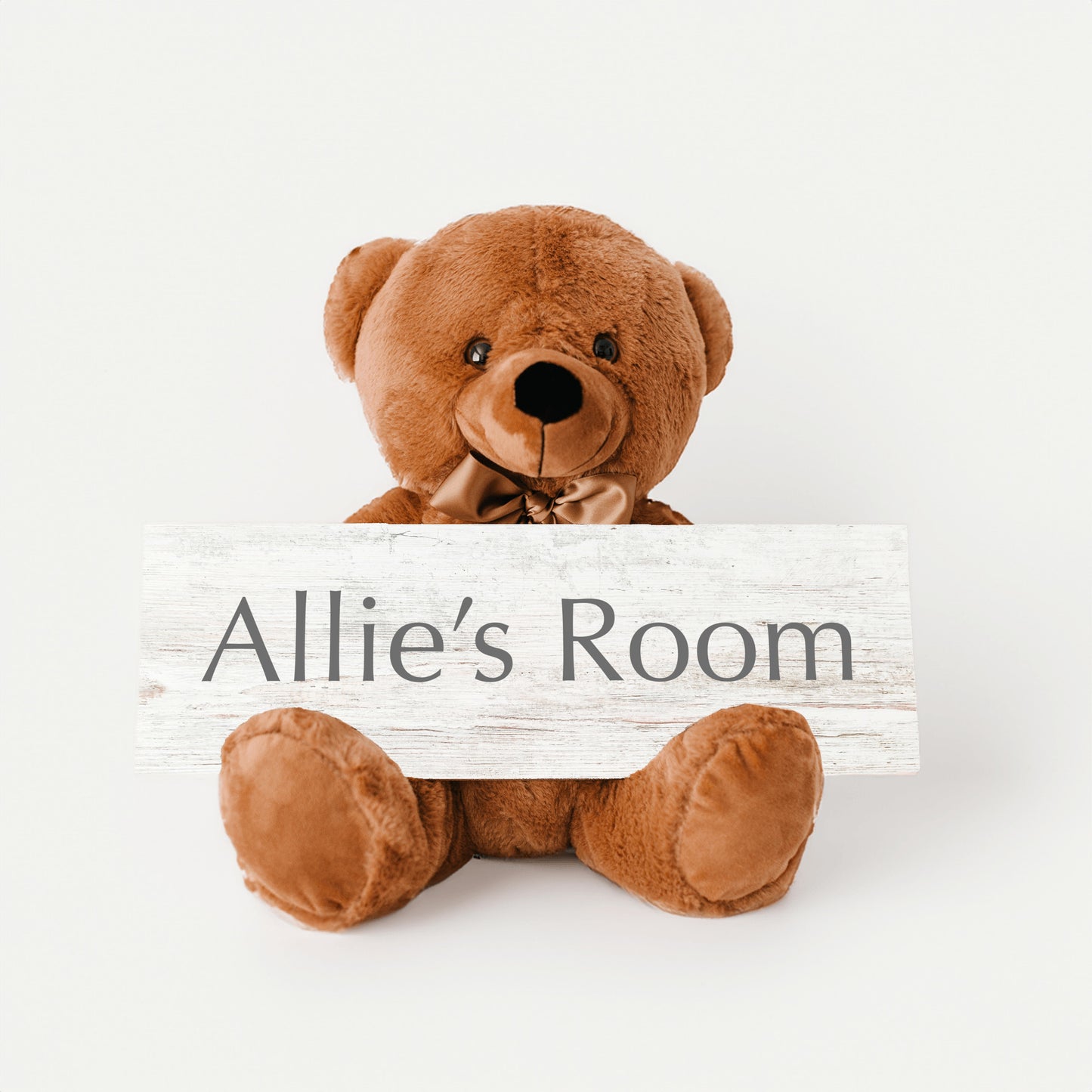 Personalized Sign Teddy Bear, Custom Home Decor Gift