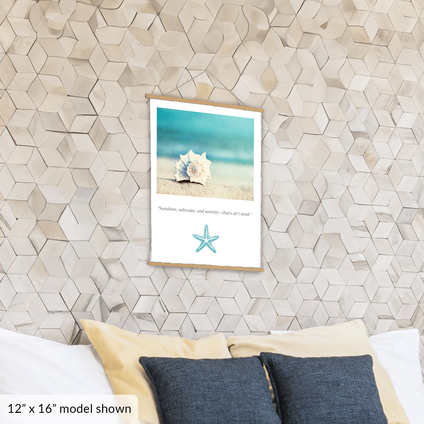 Seashell on Beach Canvas