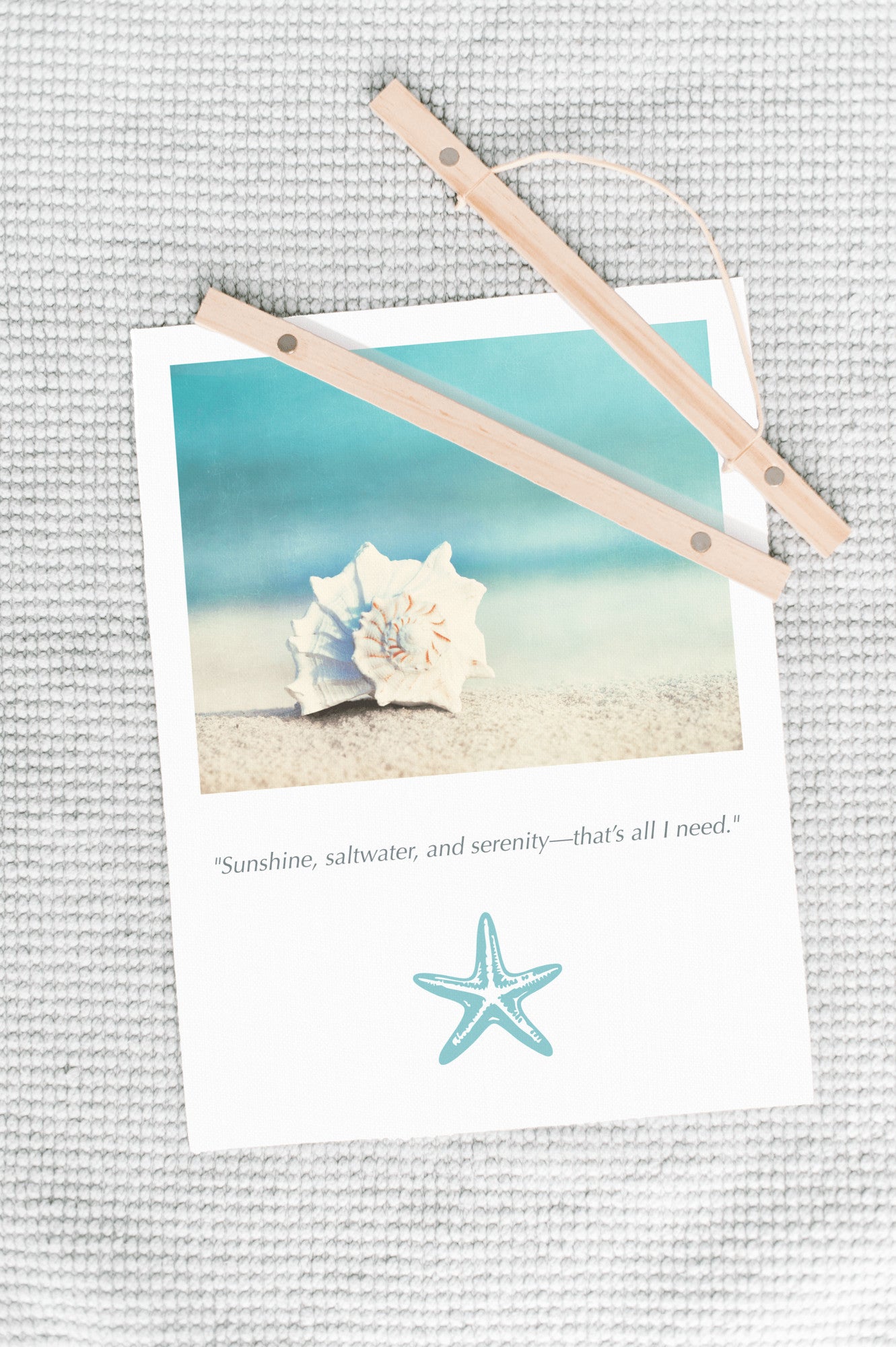 Seashell on Beach Canvas