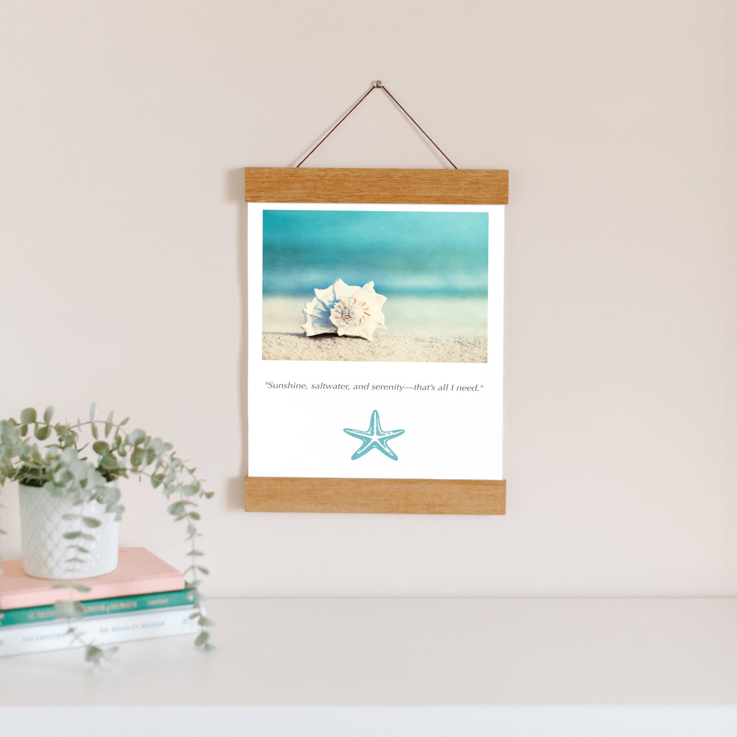 Seashell on Beach Canvas