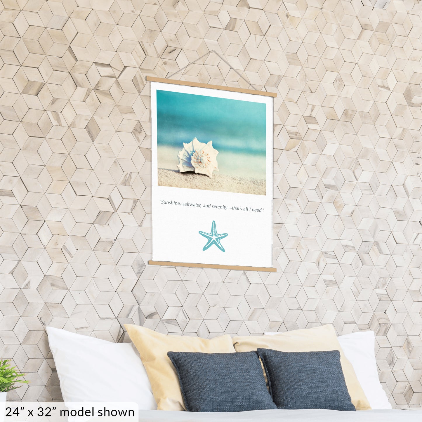 Seashell on Beach Canvas