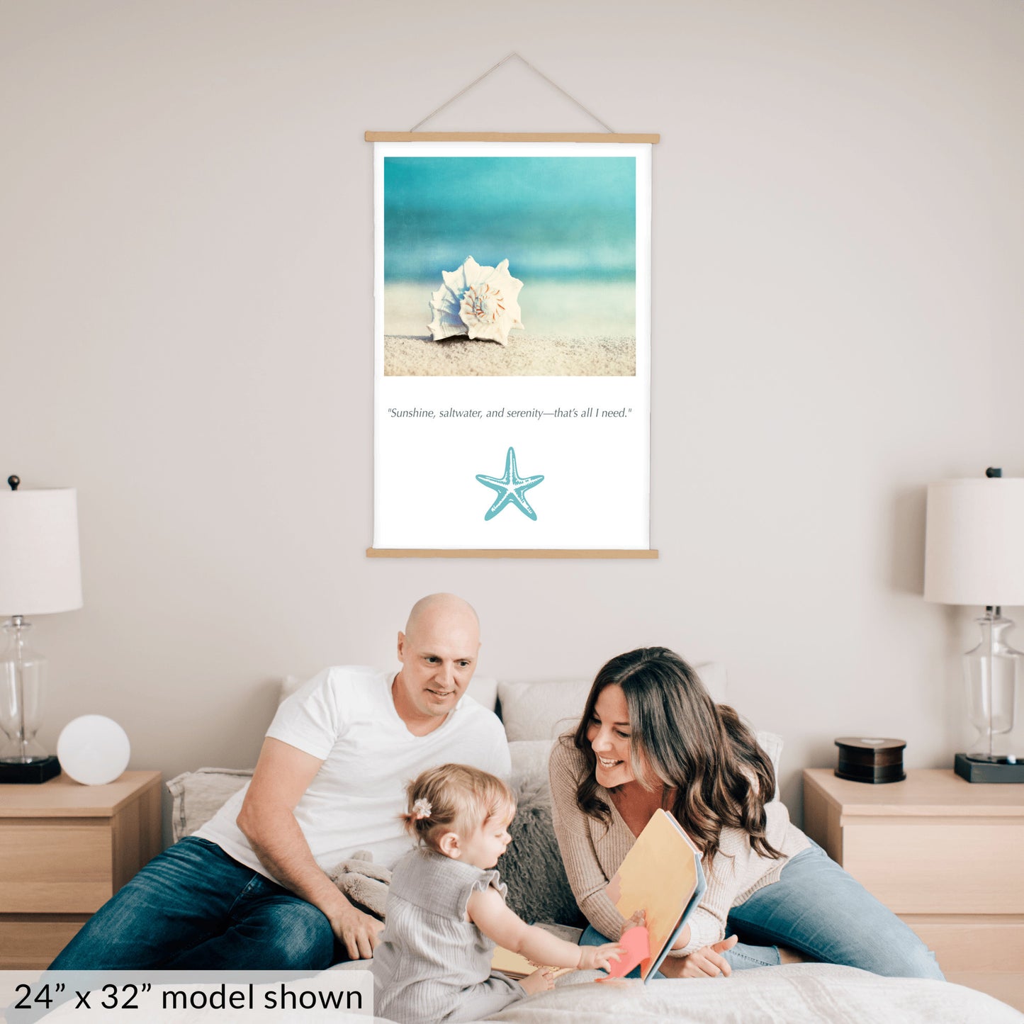 Seashell on Beach Canvas
