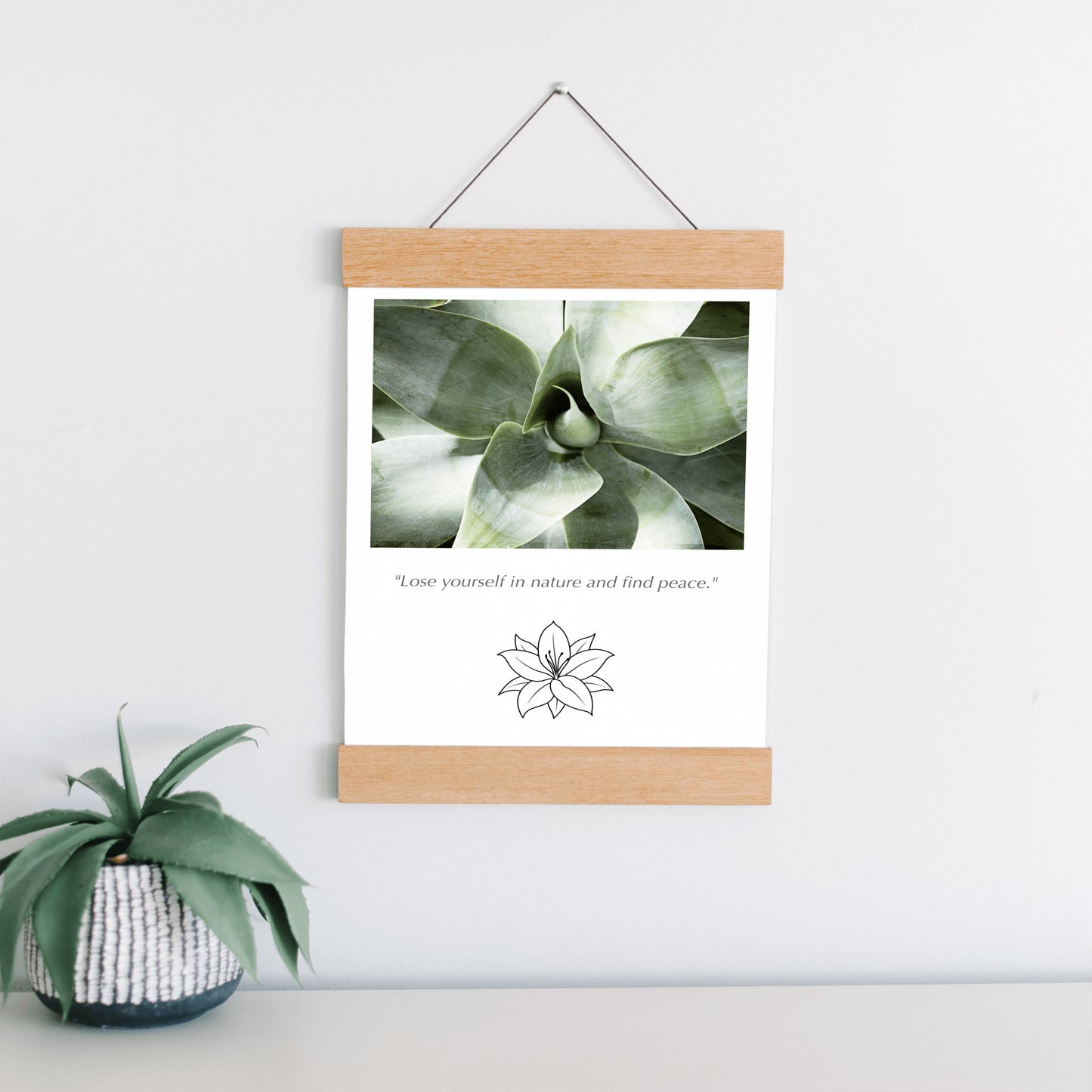 Cactus Nature Canvas, Green Wall Art
