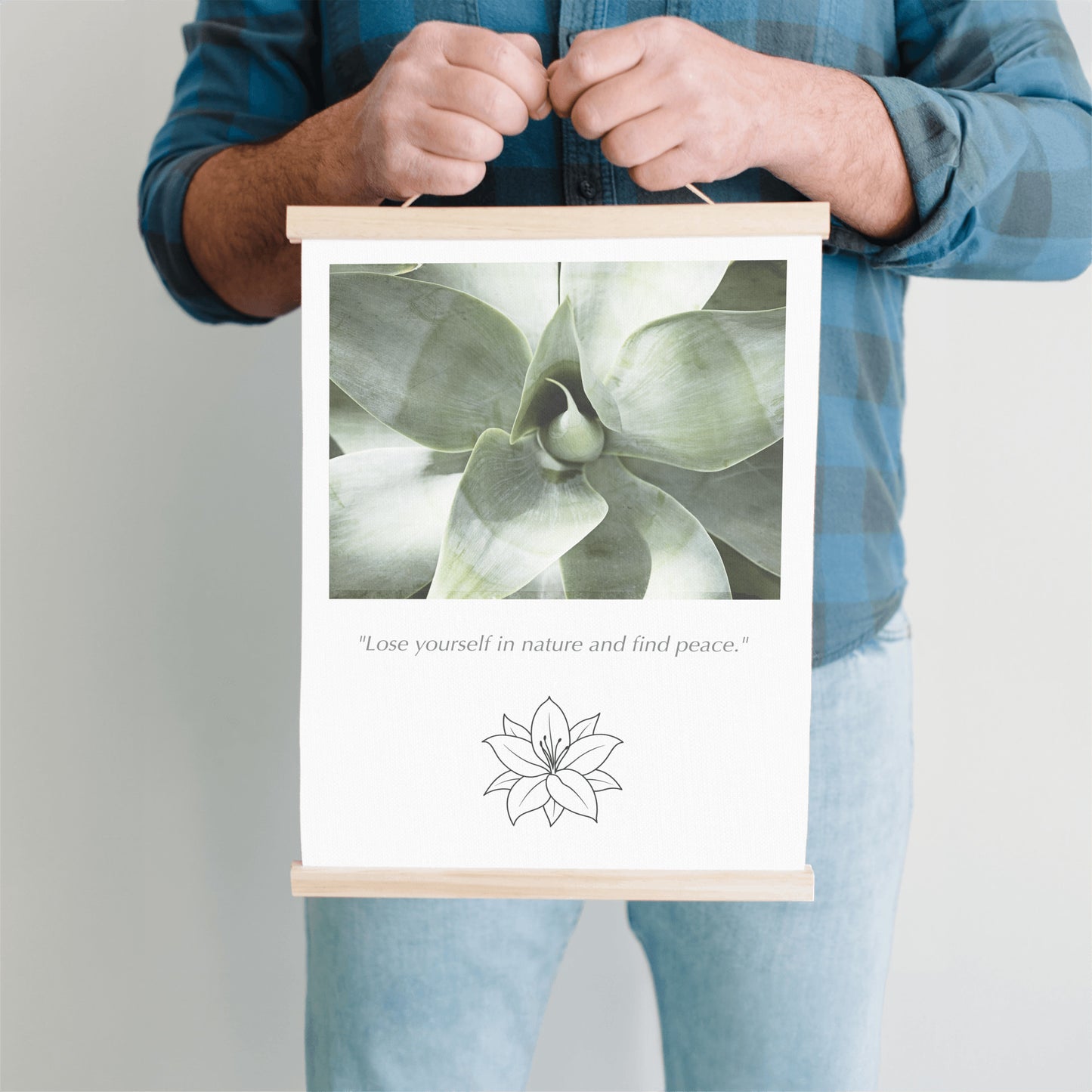 Cactus Nature Canvas, Green Wall Art
