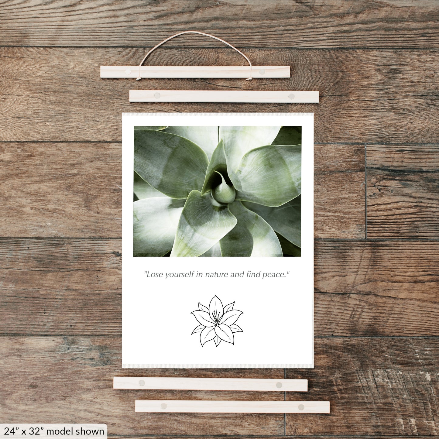 Cactus Nature Canvas, Green Wall Art