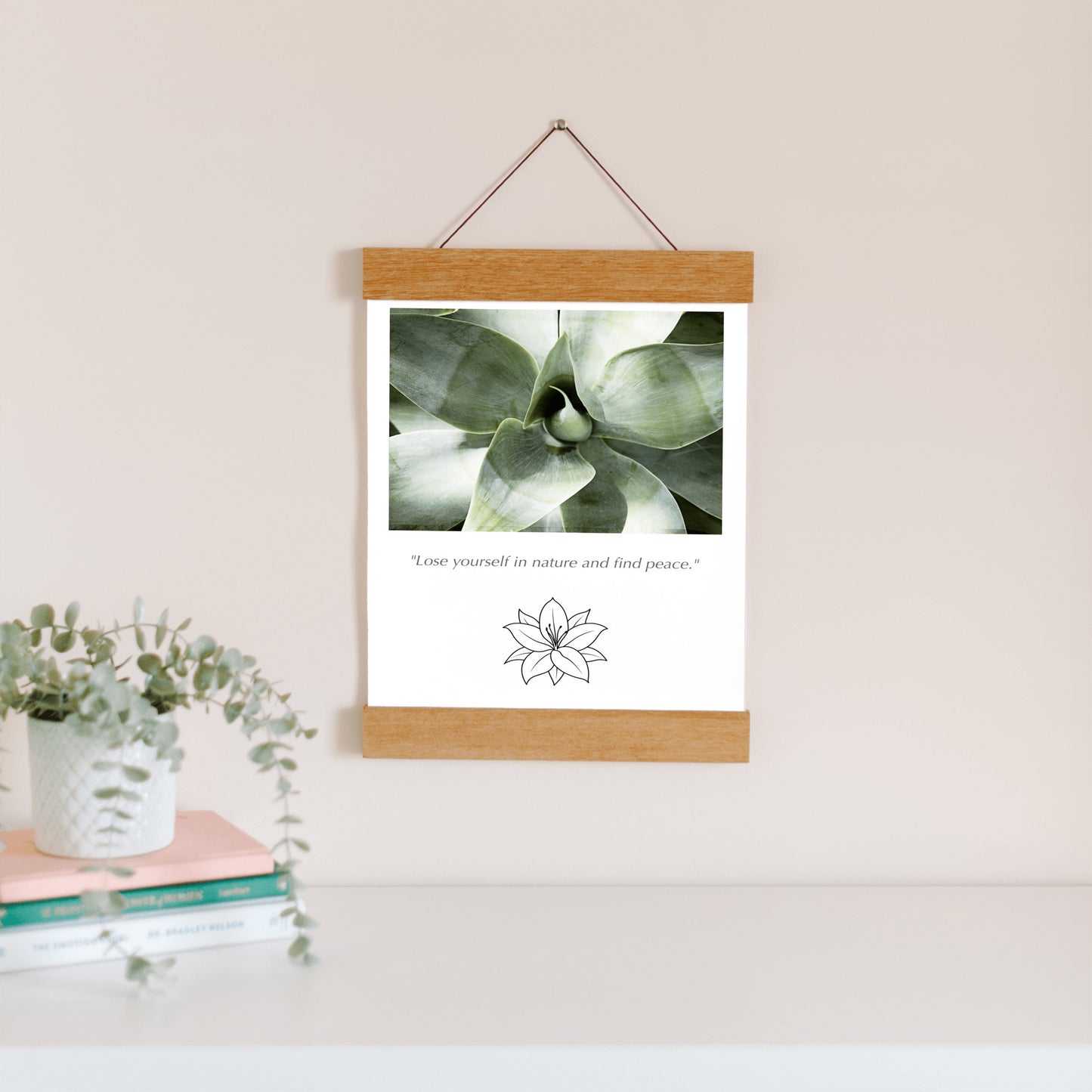Cactus Nature Canvas, Green Wall Art