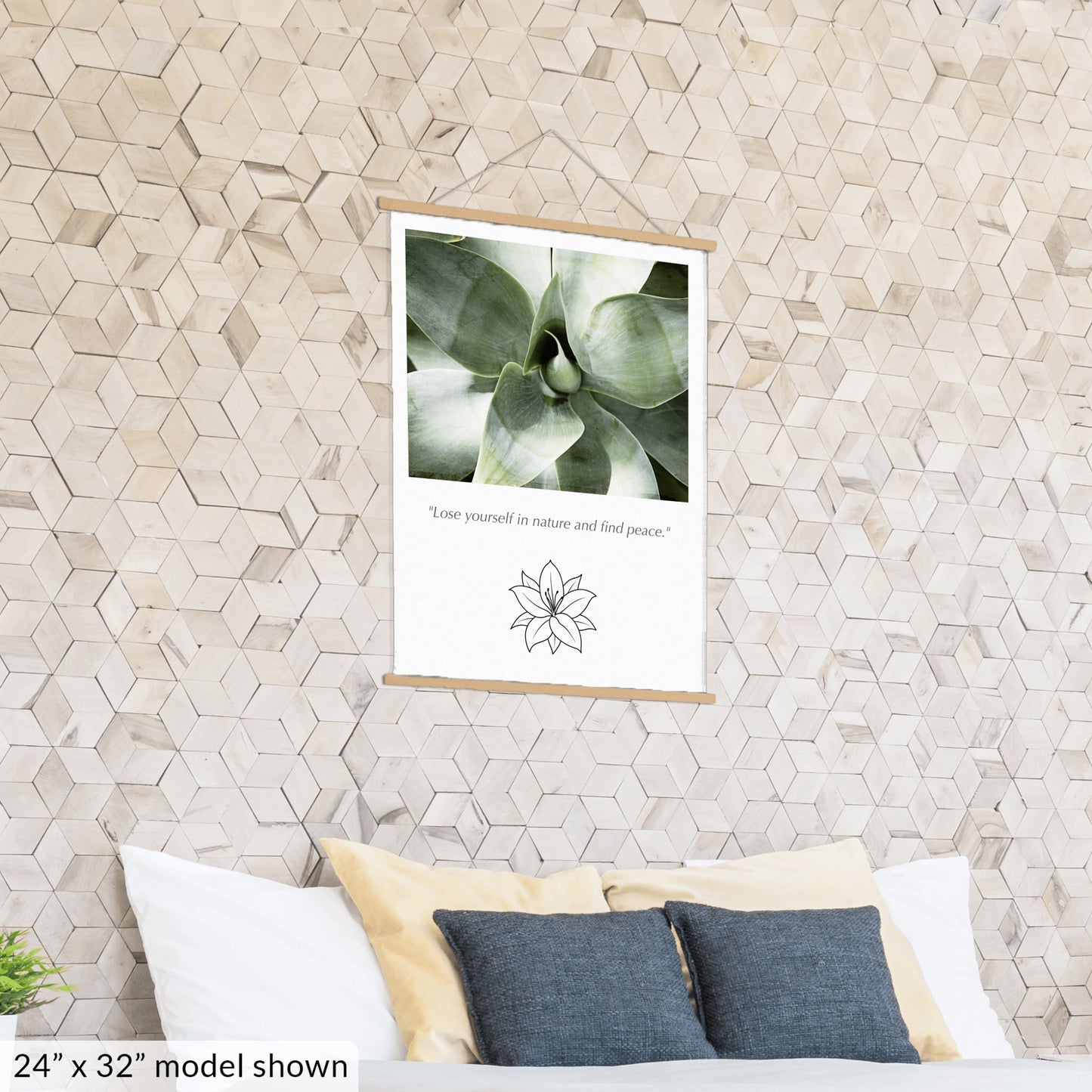 Cactus Nature Canvas, Green Wall Art