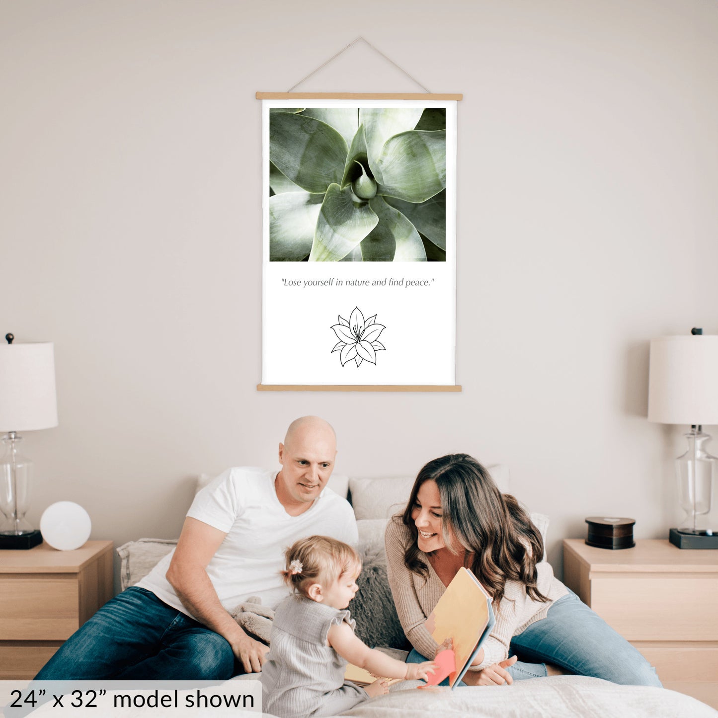 Cactus Nature Canvas, Green Wall Art
