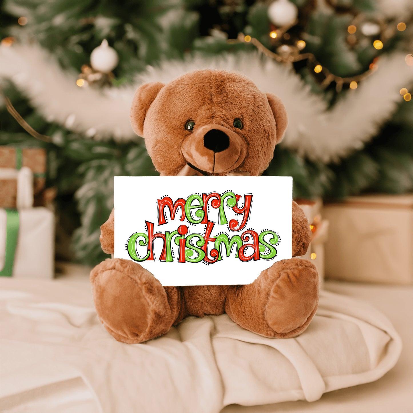 Merry Christmas Teddy Bear