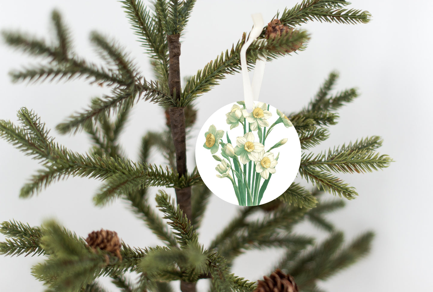 Flower Christmas Ornament, Daffodil Narcissus Gift