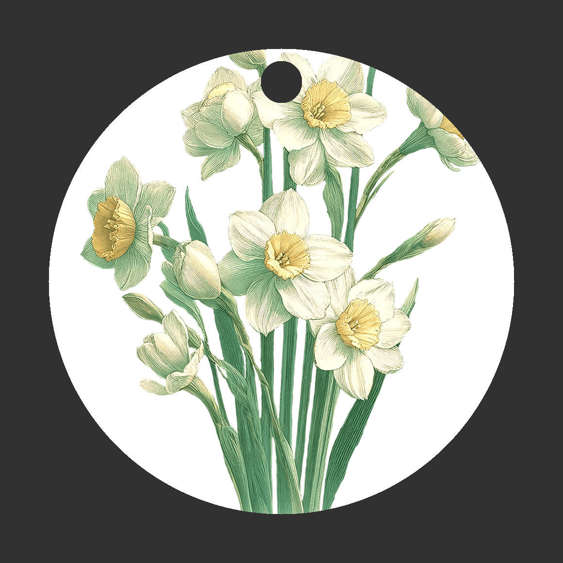 Flower Christmas Ornament, Daffodil Narcissus Gift