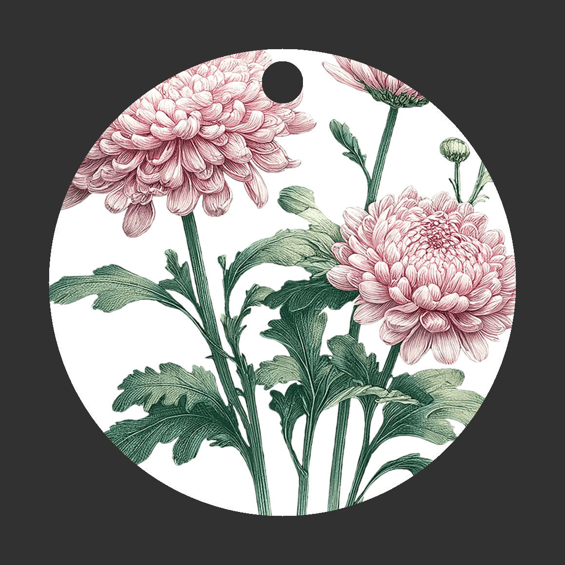 Pink Flower Ornament, Christmas Tree Gift