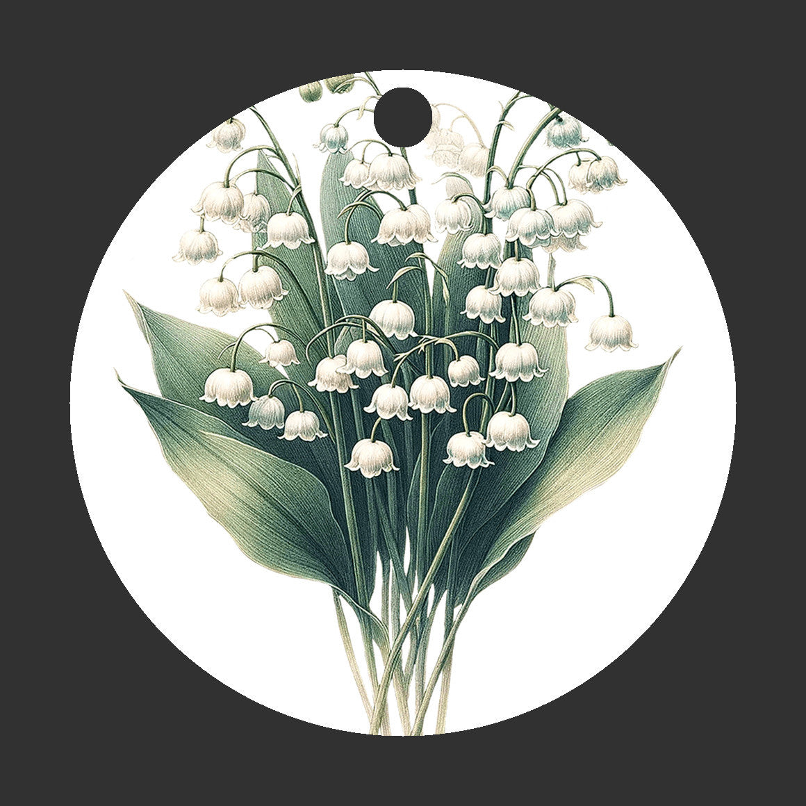 Lily of the Valley Christmas Tree Ornament, Flower Gift