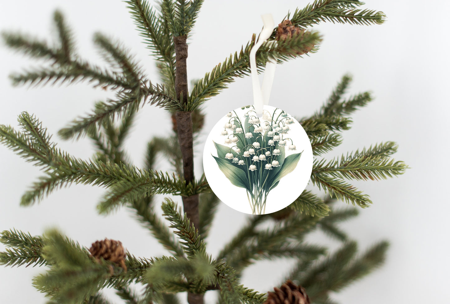 Lily of the Valley Christmas Tree Ornament, Flower Gift