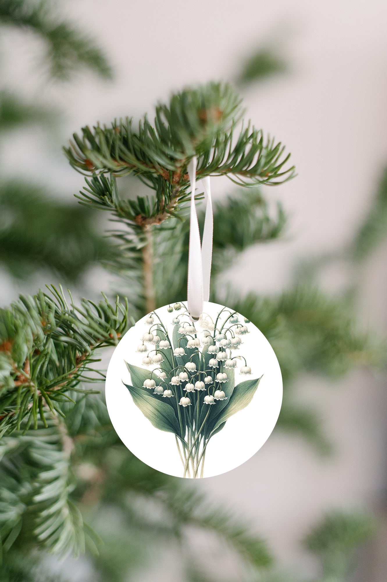 Lily of the Valley Christmas Tree Ornament, Flower Gift