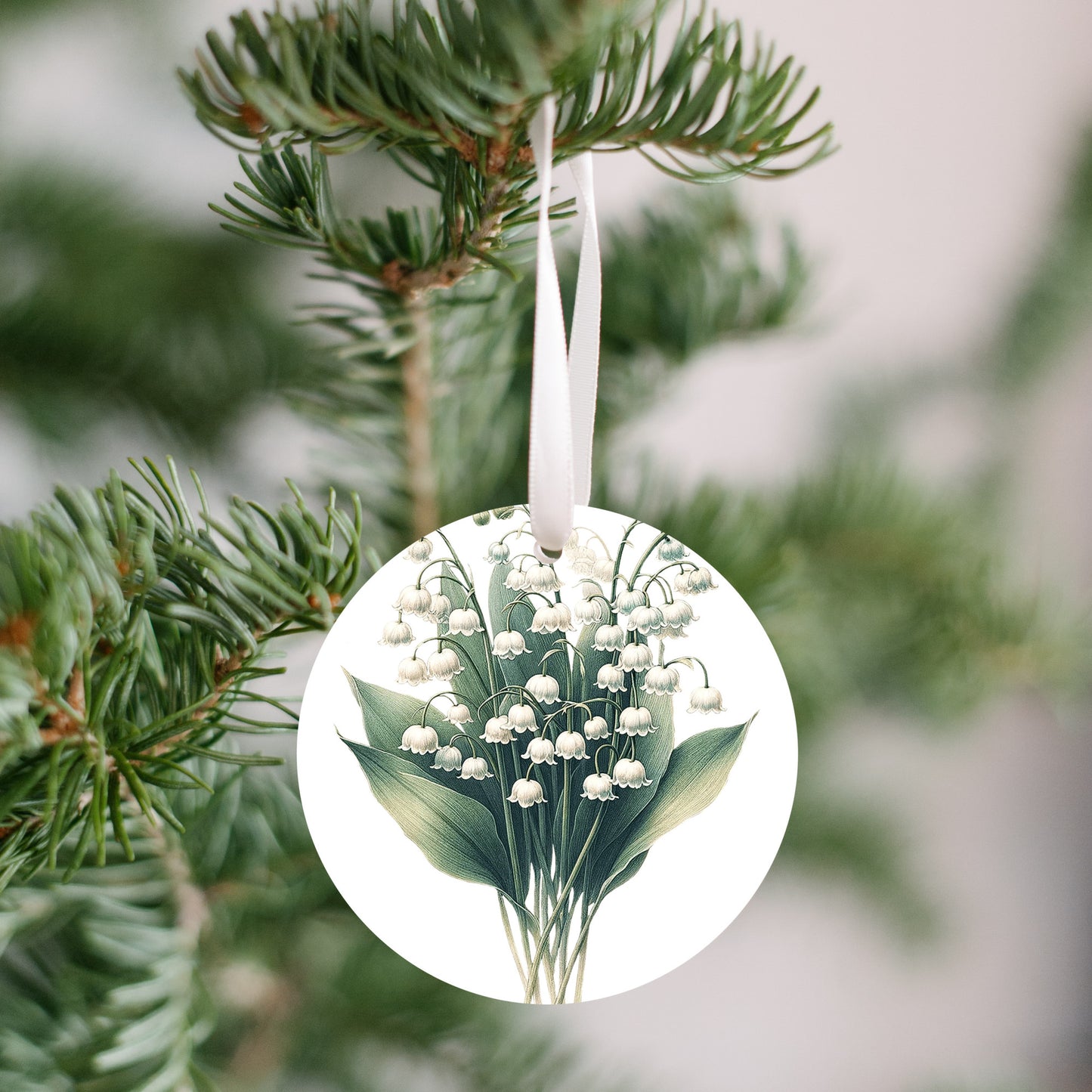 Lily of the Valley Christmas Tree Ornament, Flower Gift