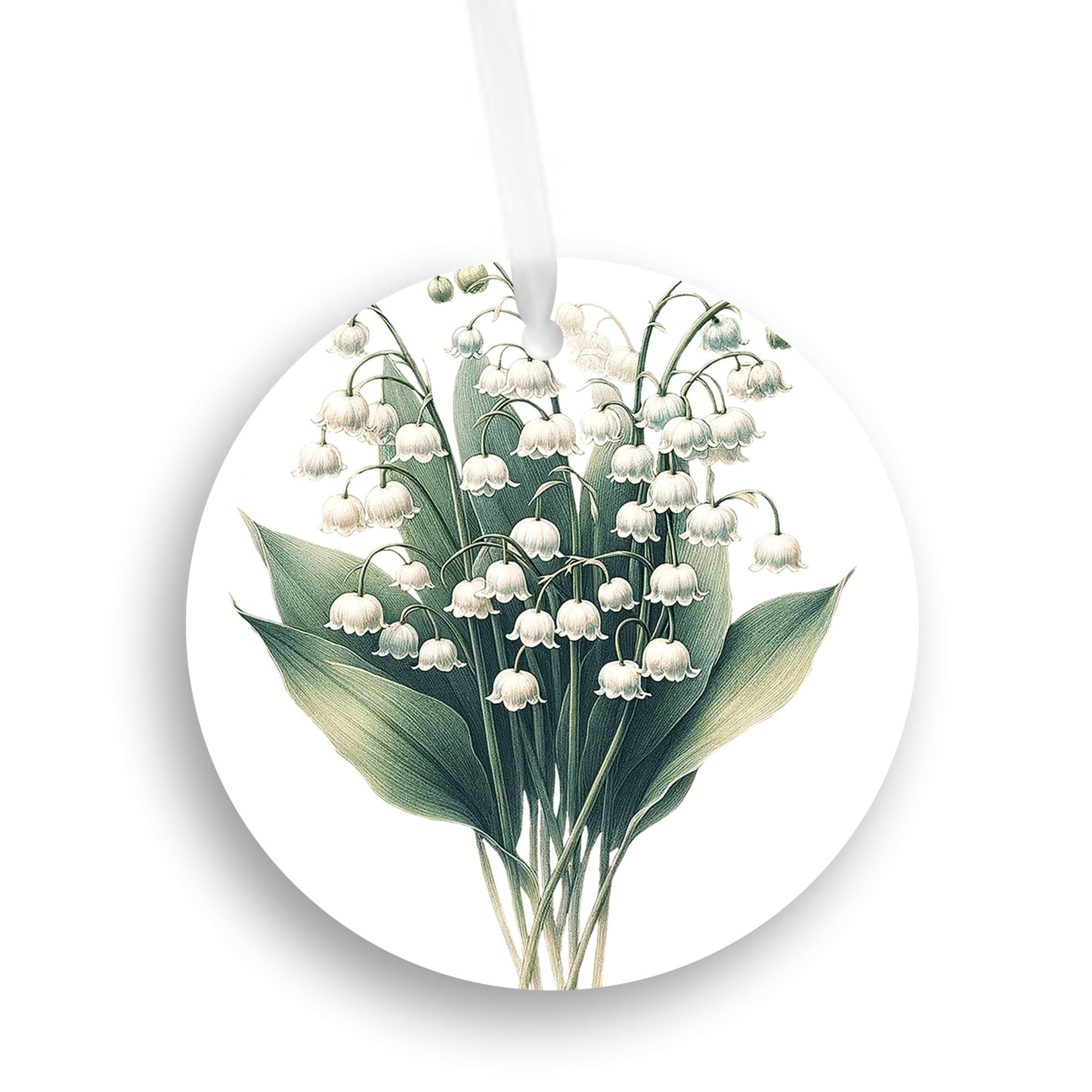 Lily of the Valley Christmas Tree Ornament, Flower Gift