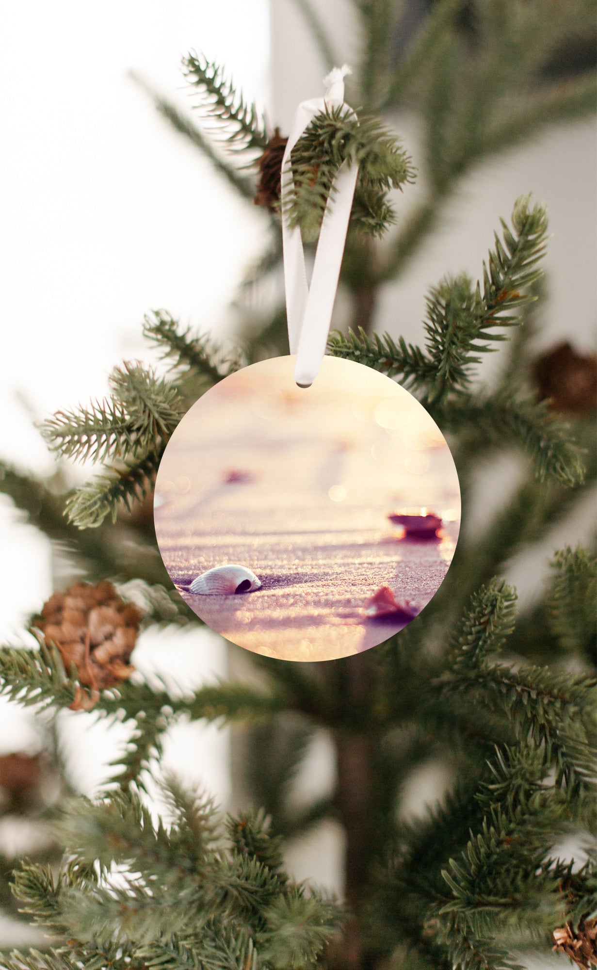 Beach Christmas Tree, Seashell Ornament