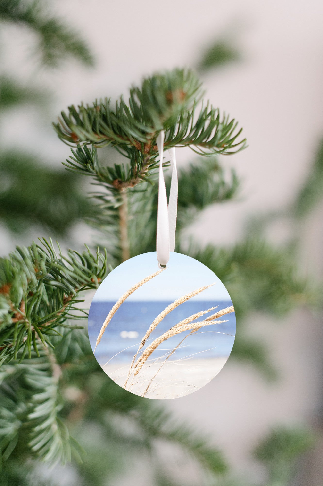 Beach Christmas Tree Ornament, Coastal Gift