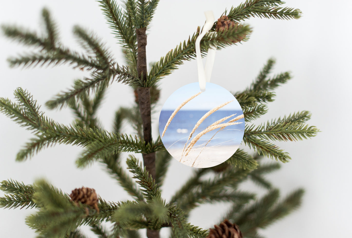 Beach Christmas Tree Ornament, Coastal Gift