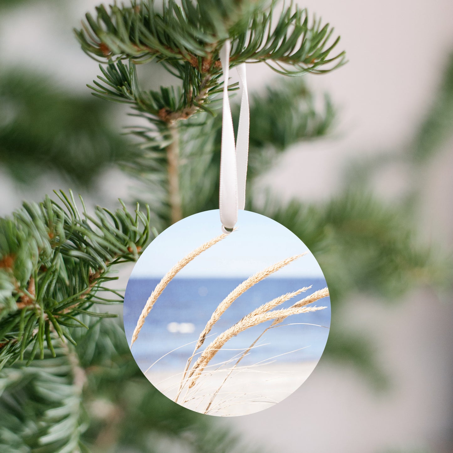 Beach Christmas Tree Ornament, Coastal Gift