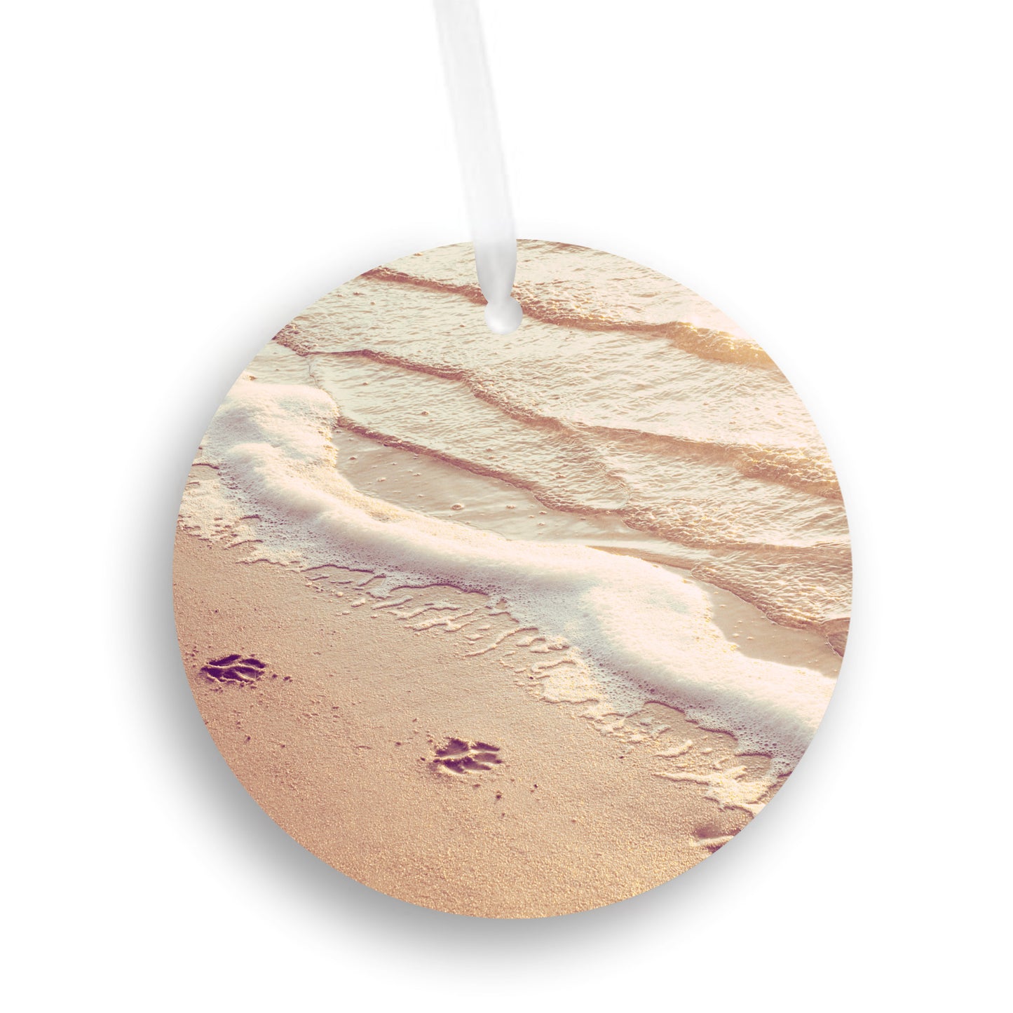 Dog Lover Christmas Ornament, Beach Ocean Gift