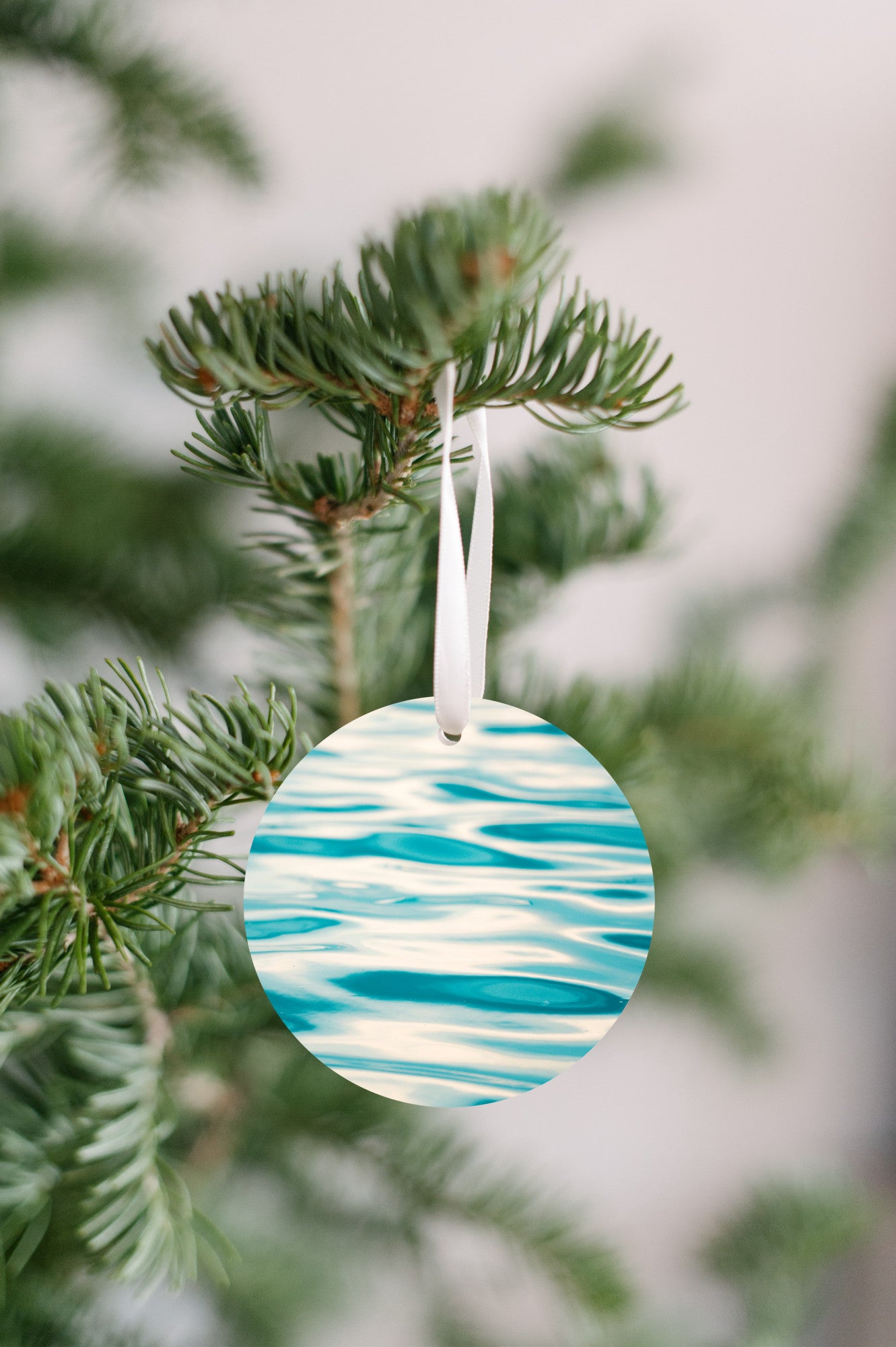 Ocean Water Christmas Ornament, Ocean Lover Gift