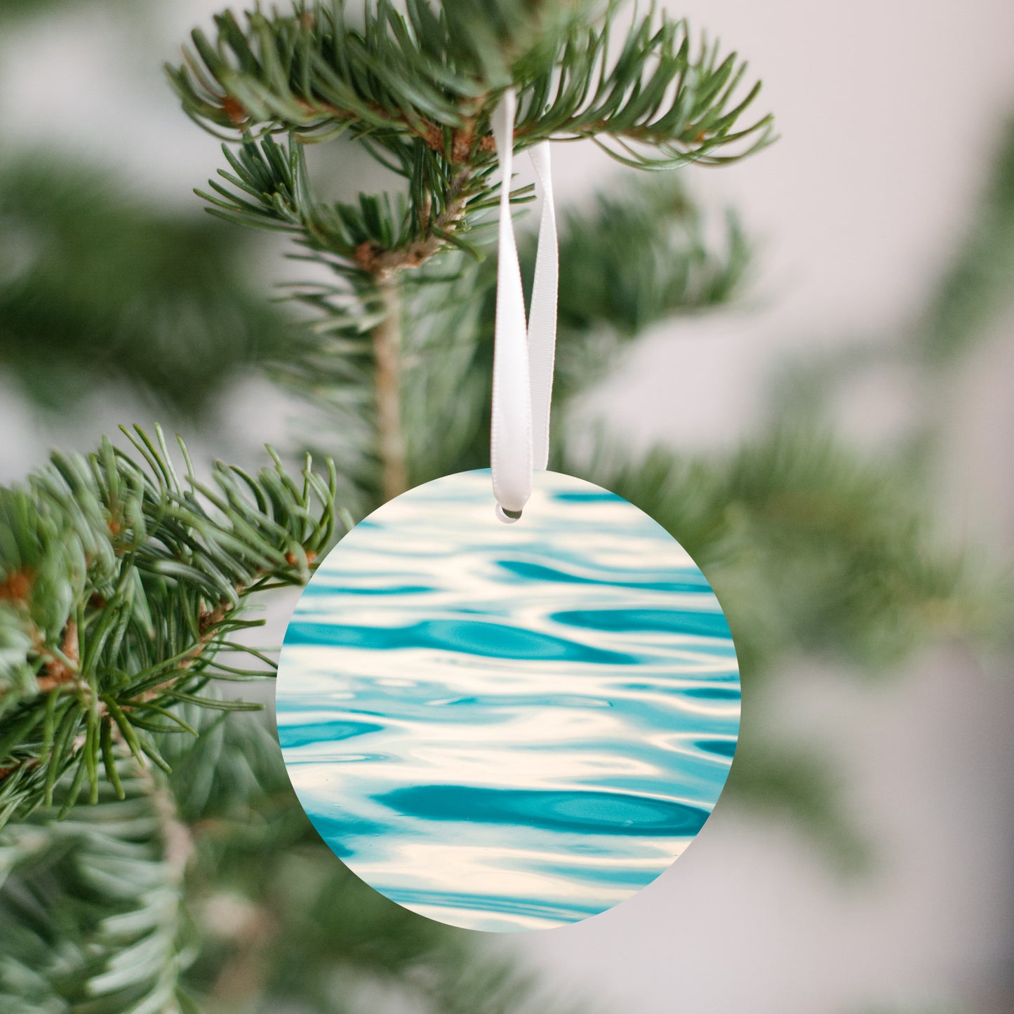 Ocean Water Christmas Ornament, Ocean Lover Gift