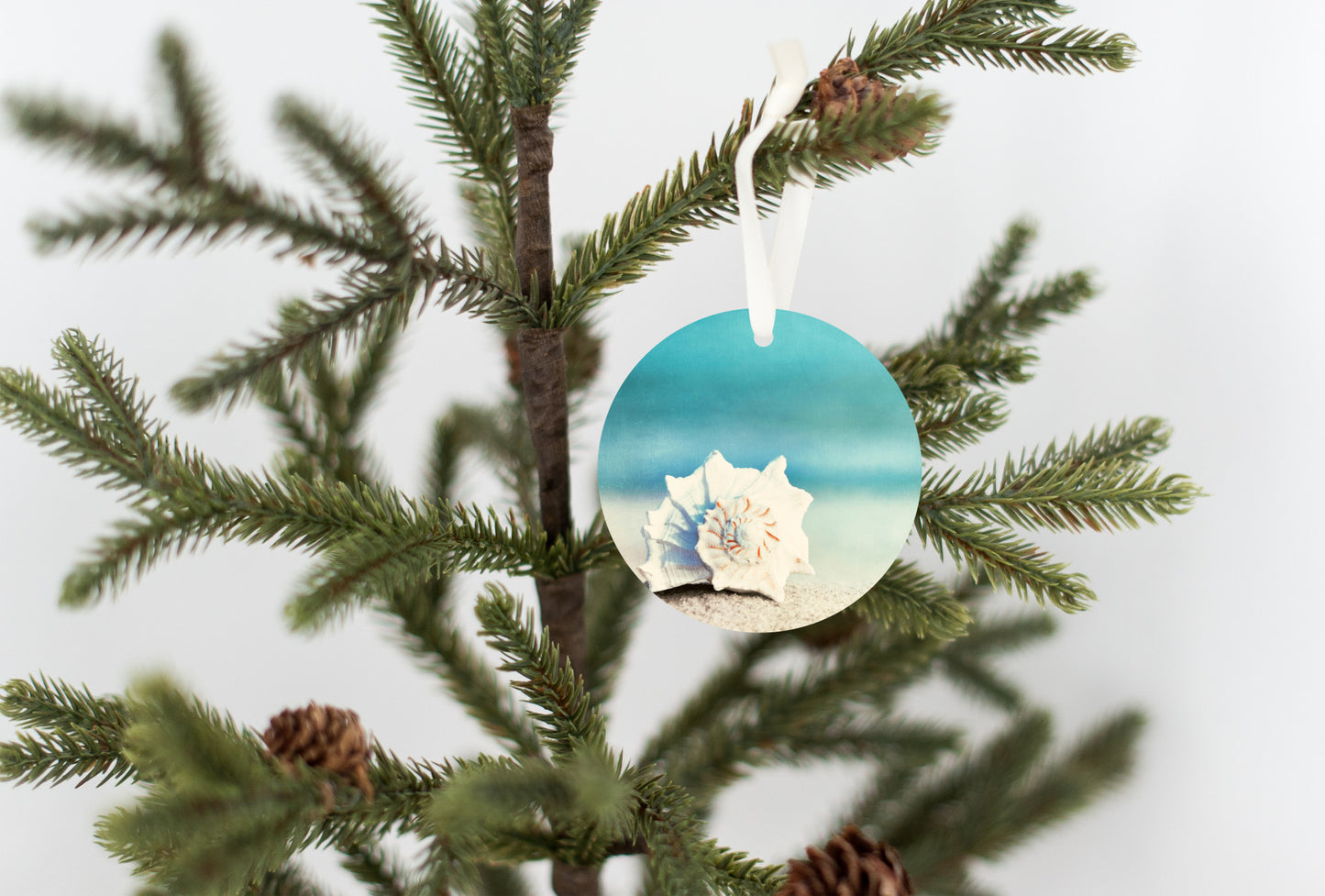 Seashell Christmas Tree Ornament, Beach Lover Gift