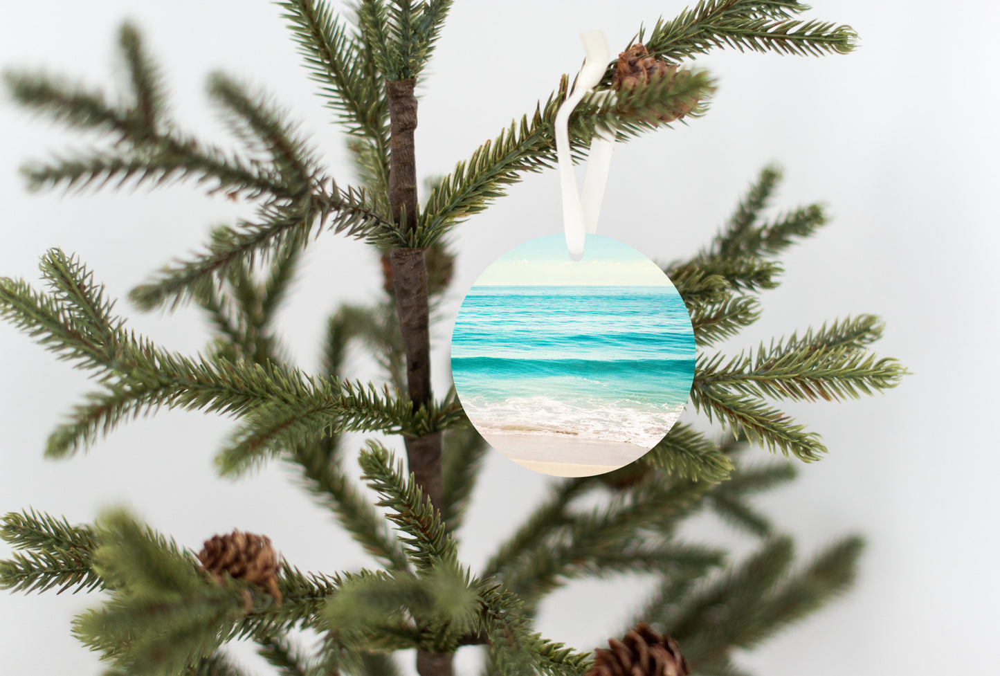 Ocean Christmas Tree Ornament, Beach Lover Gift