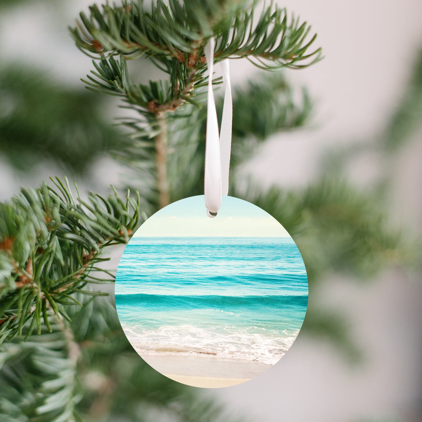Ocean Christmas Tree Ornament, Beach Lover Gift