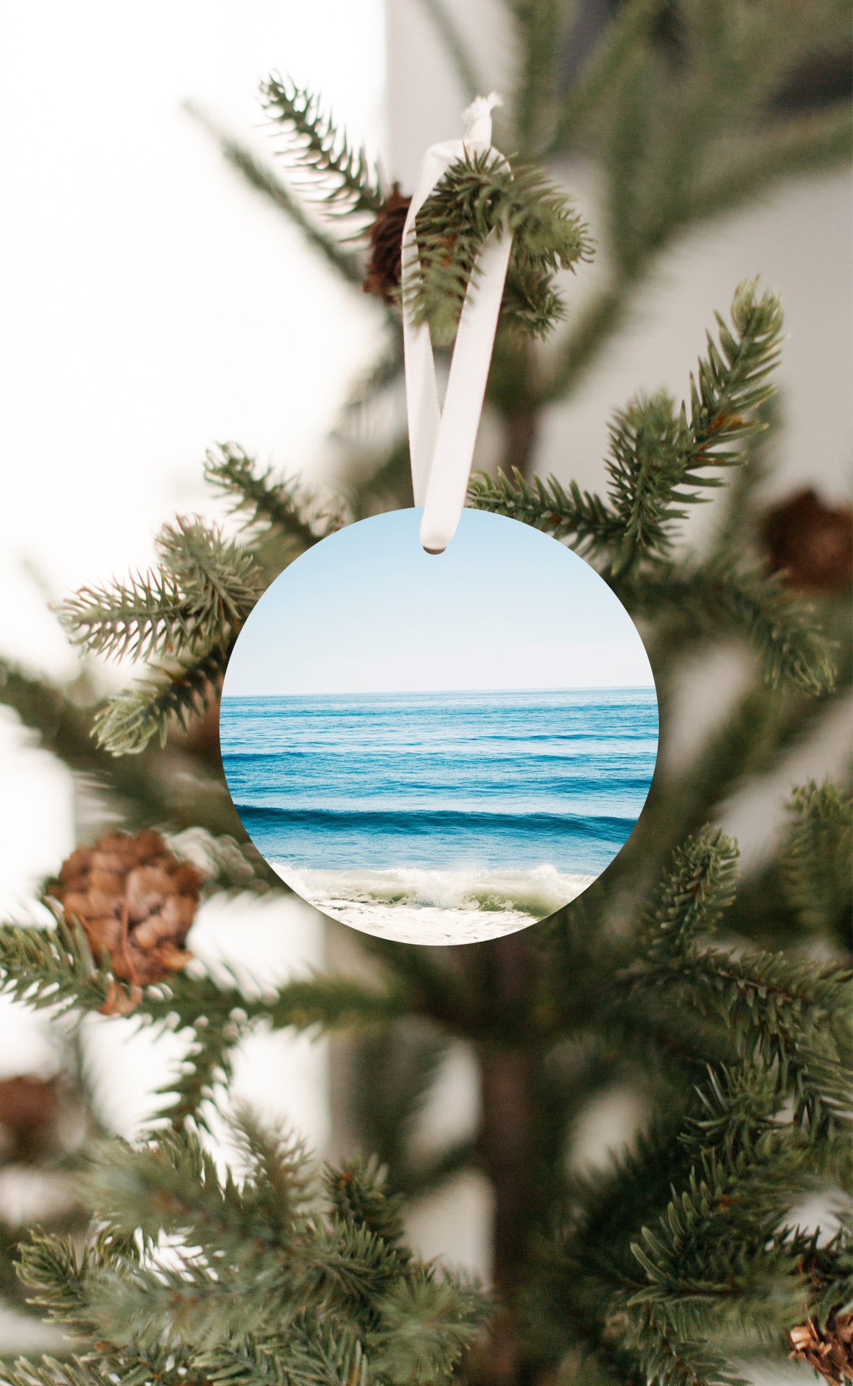 Ocean Beach Ornament, Christmas Gift