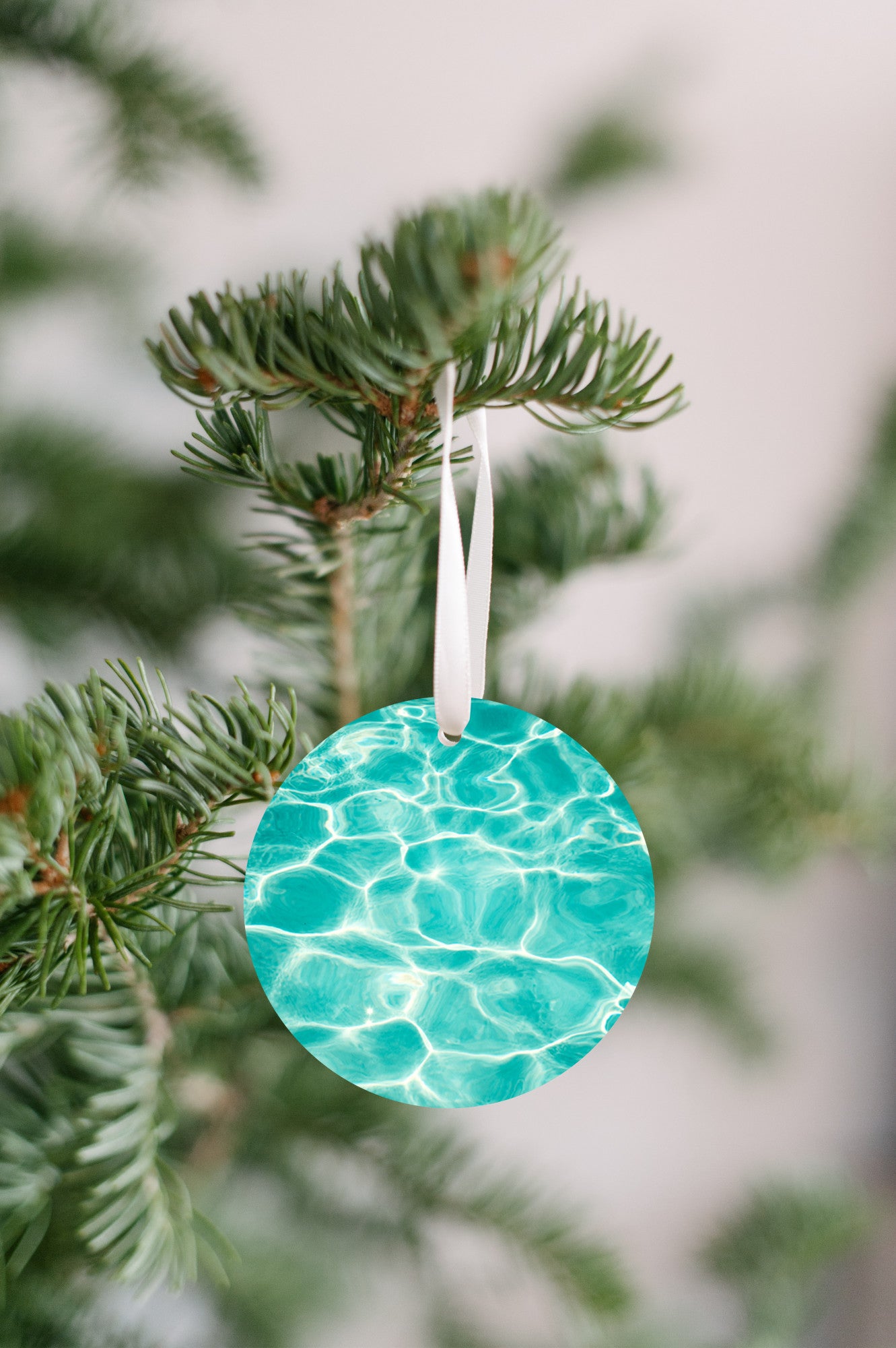 Ocean Water Ornament, Beach Photography Gift