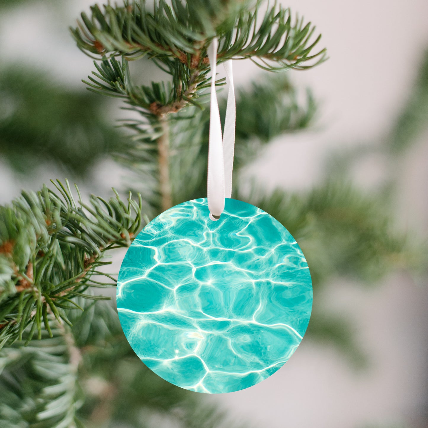 Ocean Water Ornament, Beach Photography Gift